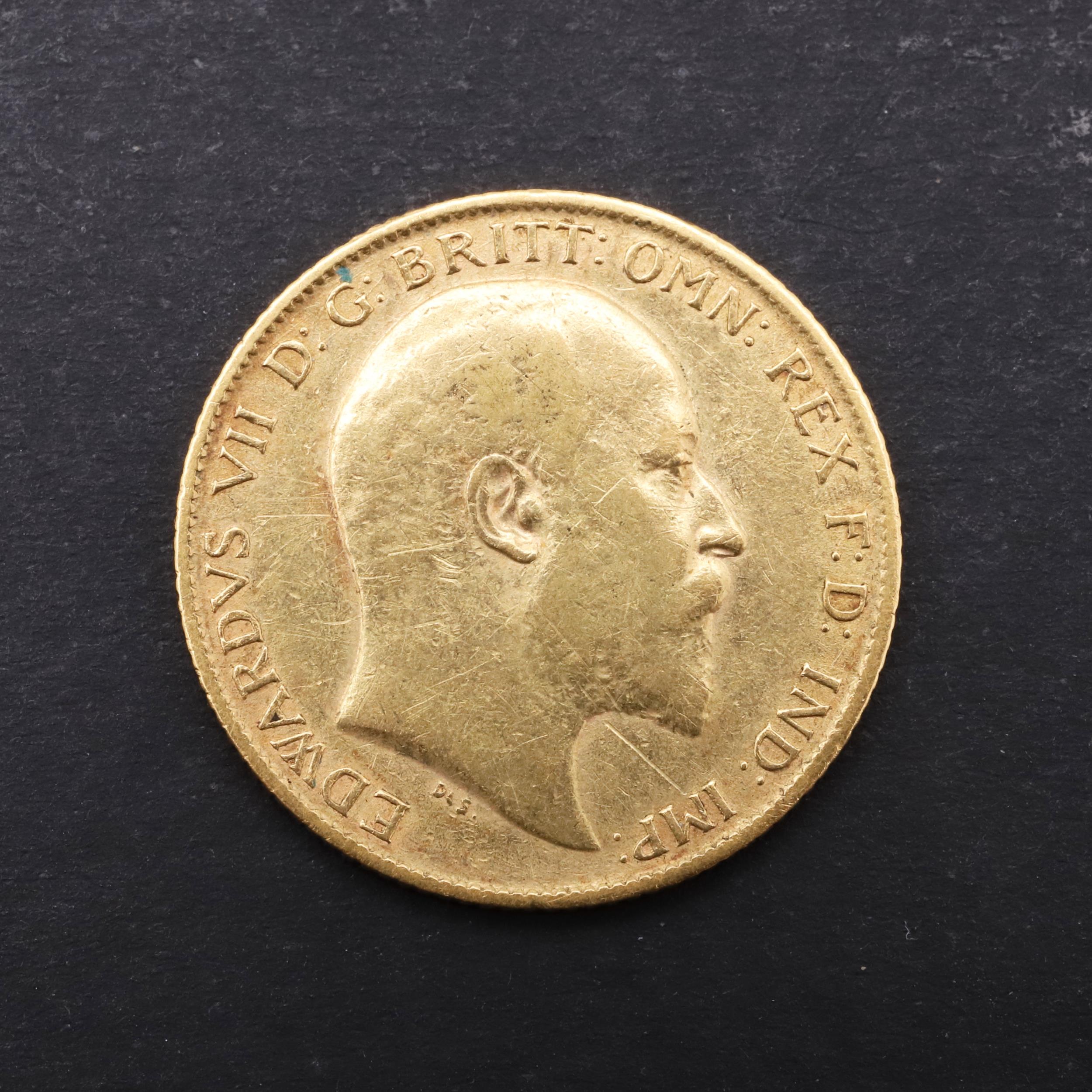 AN EDWARD VII HALF SOVEREIGN, 1904.