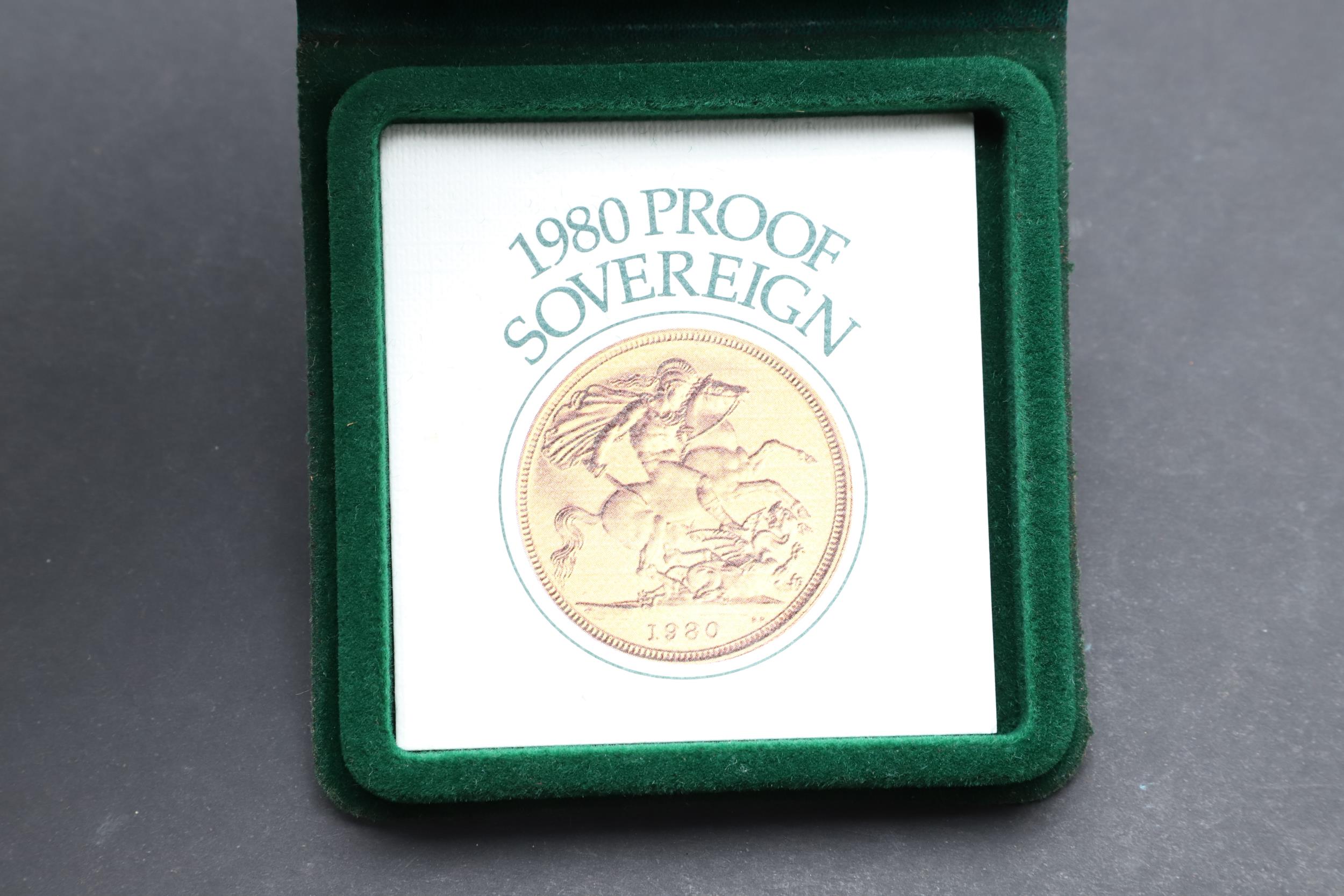 AN ELIZABETH II PROOF SOVEREIGN, 1980. - Image 4 of 5