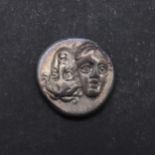 GREEK COINS: ISTROS, SILVER STATER, 400-350 BC.