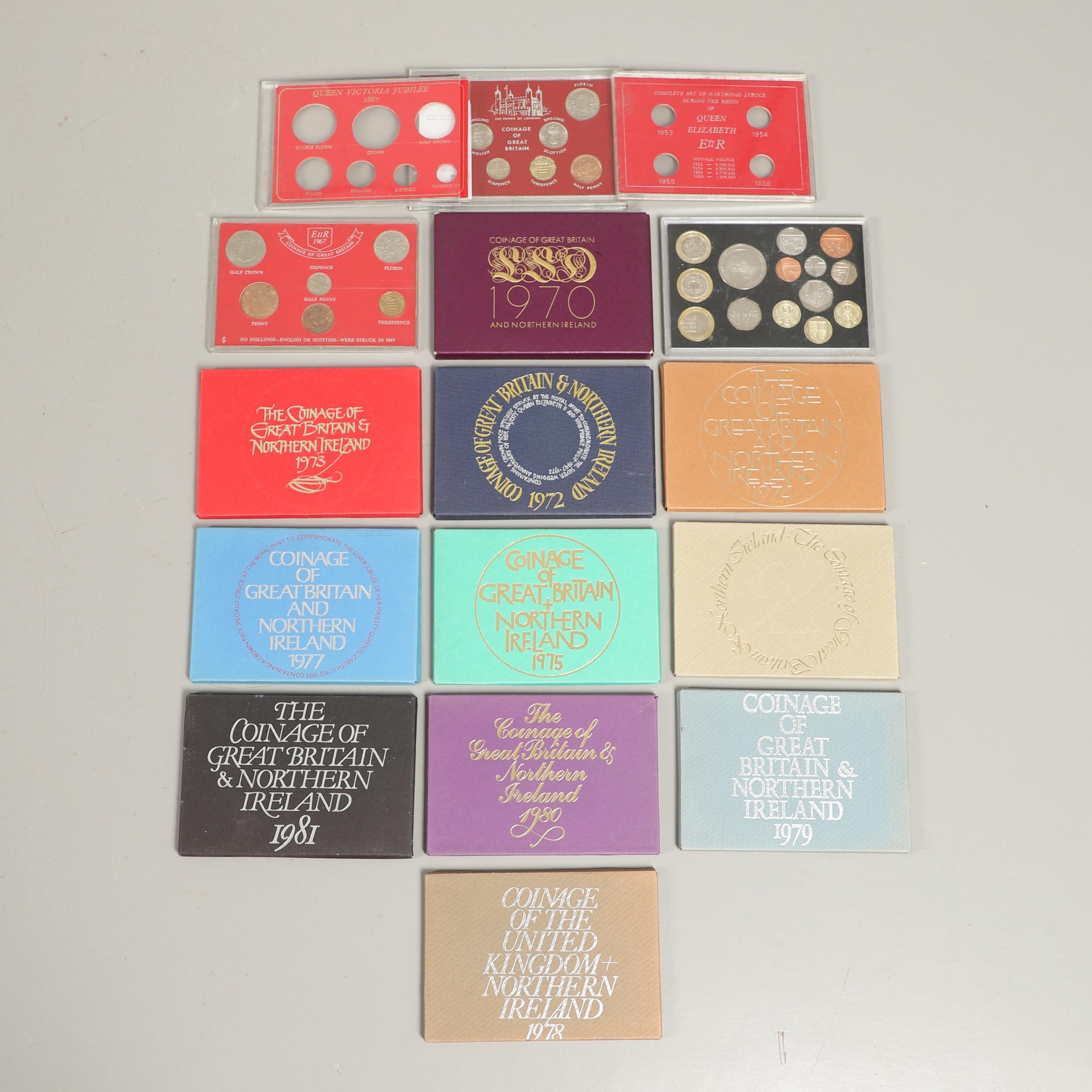 A COLLECTION OF ROYAL MINT UNCIRCULATED YEAR SETS, 1970 AND LATER.