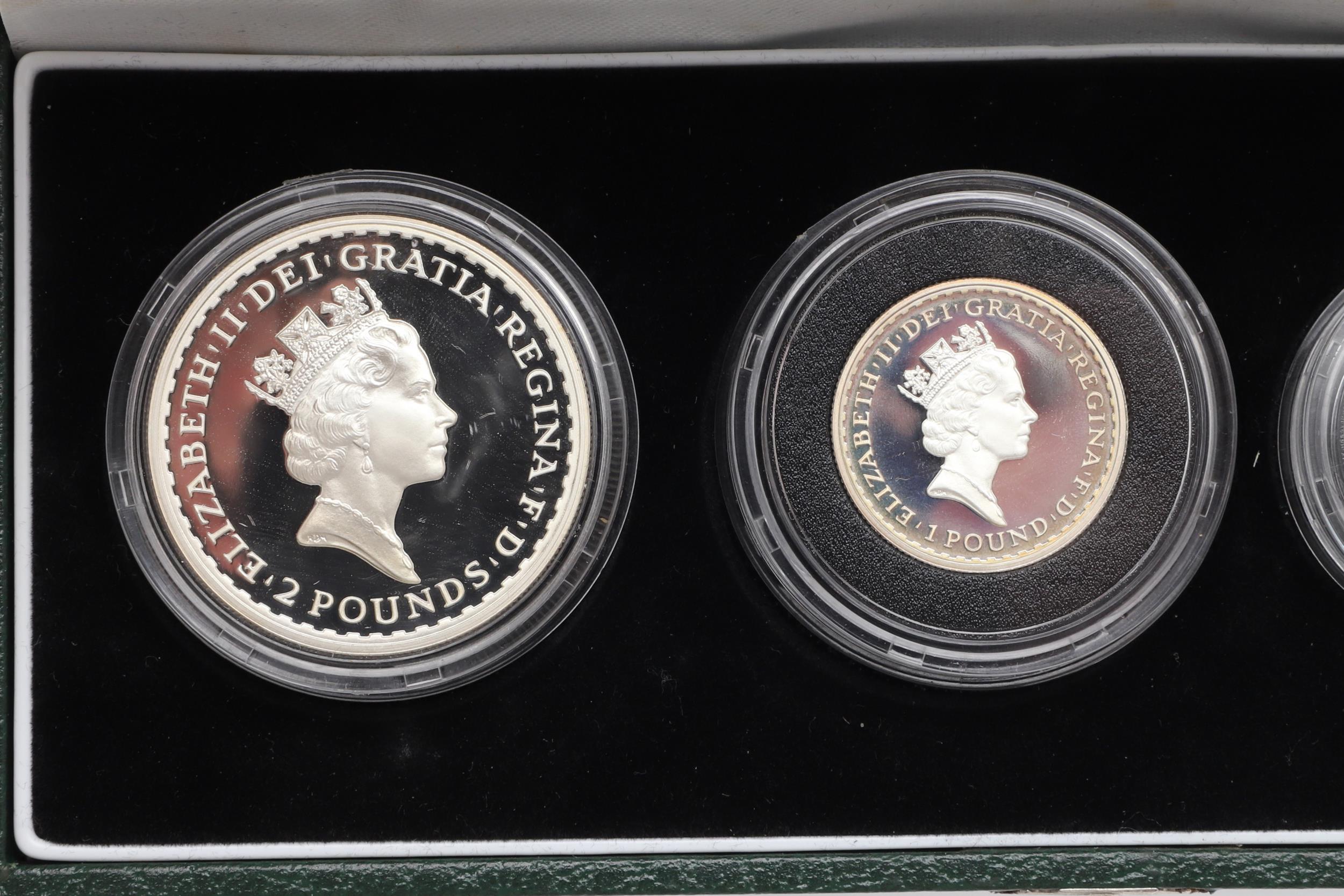 A 1997 SILVER PROOF BRITANNIA FOUR COIN COLLECTION. - Image 6 of 8