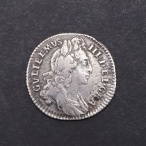 A WILLIAM III SIXPENCE, 1696.