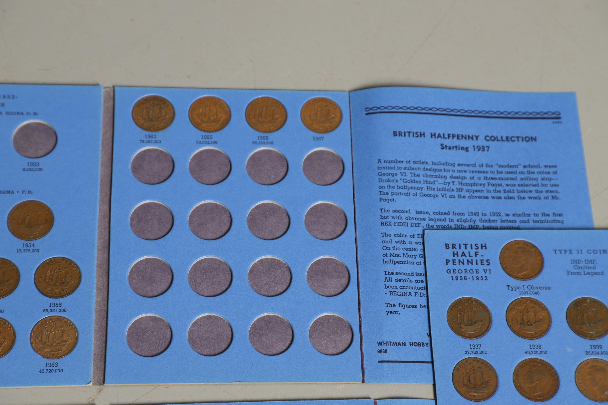 AN EXTENSIVE DATE RUN OF HALF PENNIES, EDWARD VII AND LATER. - Bild 4 aus 12