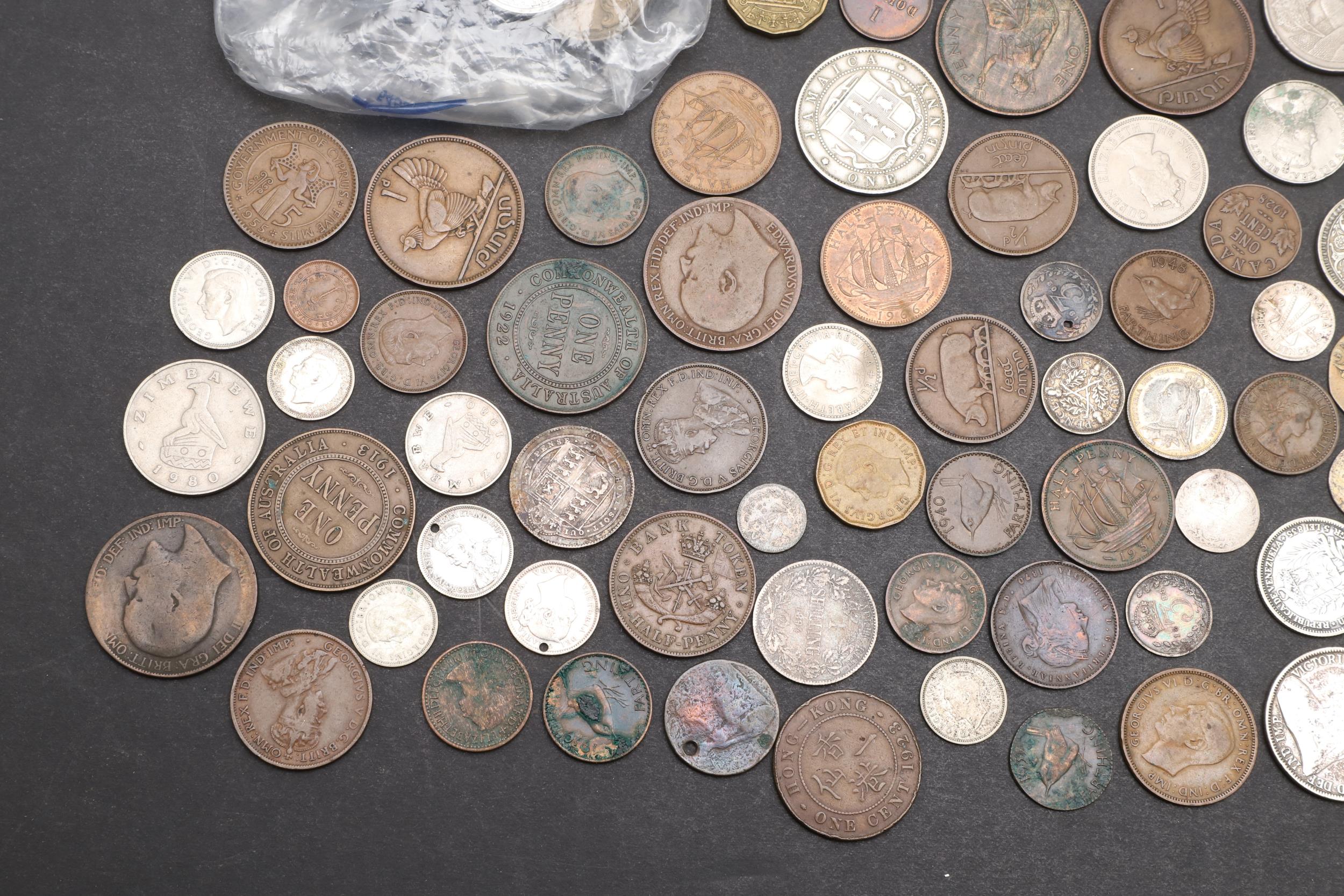 A MIXED COLLECTION OF WORLD SILVER AND OTHER COINS. - Image 5 of 7