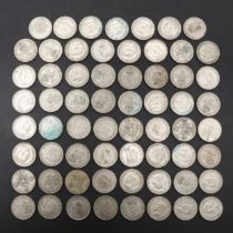 A COLLECTION OF SILVER AND PART SILVER FLORINS, GEORGE V AND LATER.