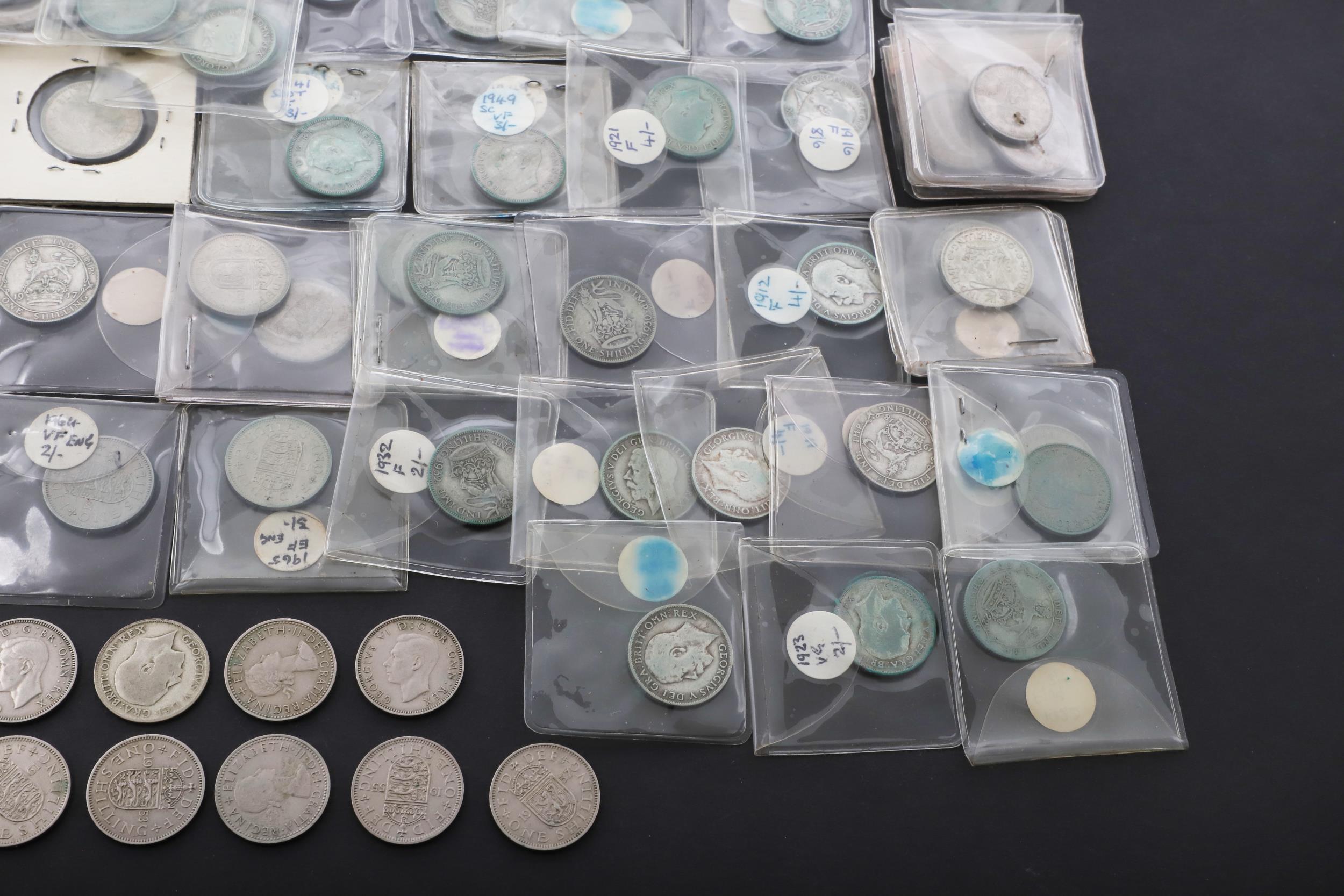 A DATE RUN OF GEORGE V, GEORGE VI AND ELIZABETH II PRE-DECIMAL SHILLLINGS. - Bild 7 aus 11