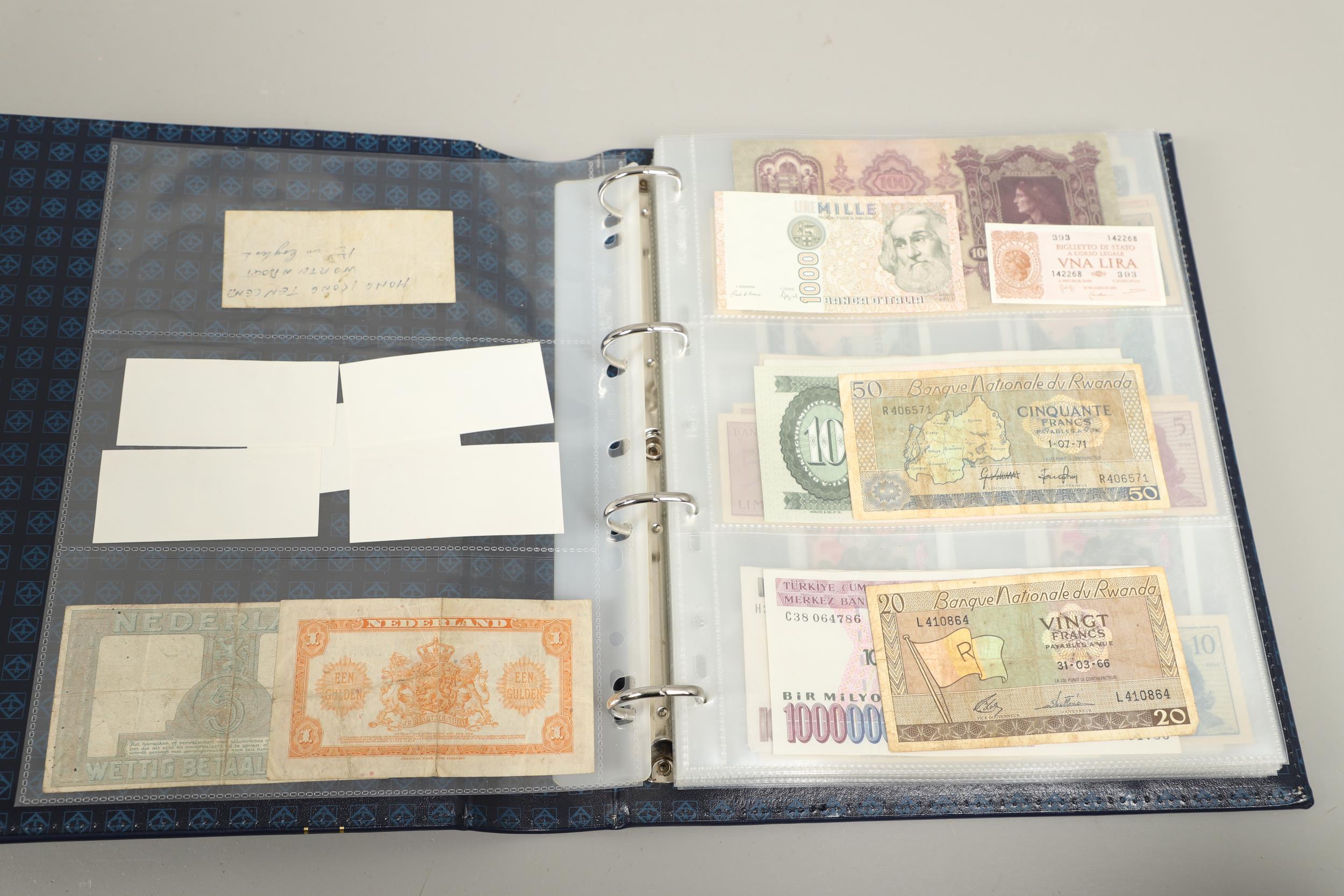 AN ALBUM OF OVER 150 WORLD BANK NOTES TO INCLUDE INDONESIA, IRAQ, CAMBODIA, ISRAEL AND OTHER COUNTRI - Bild 2 aus 15