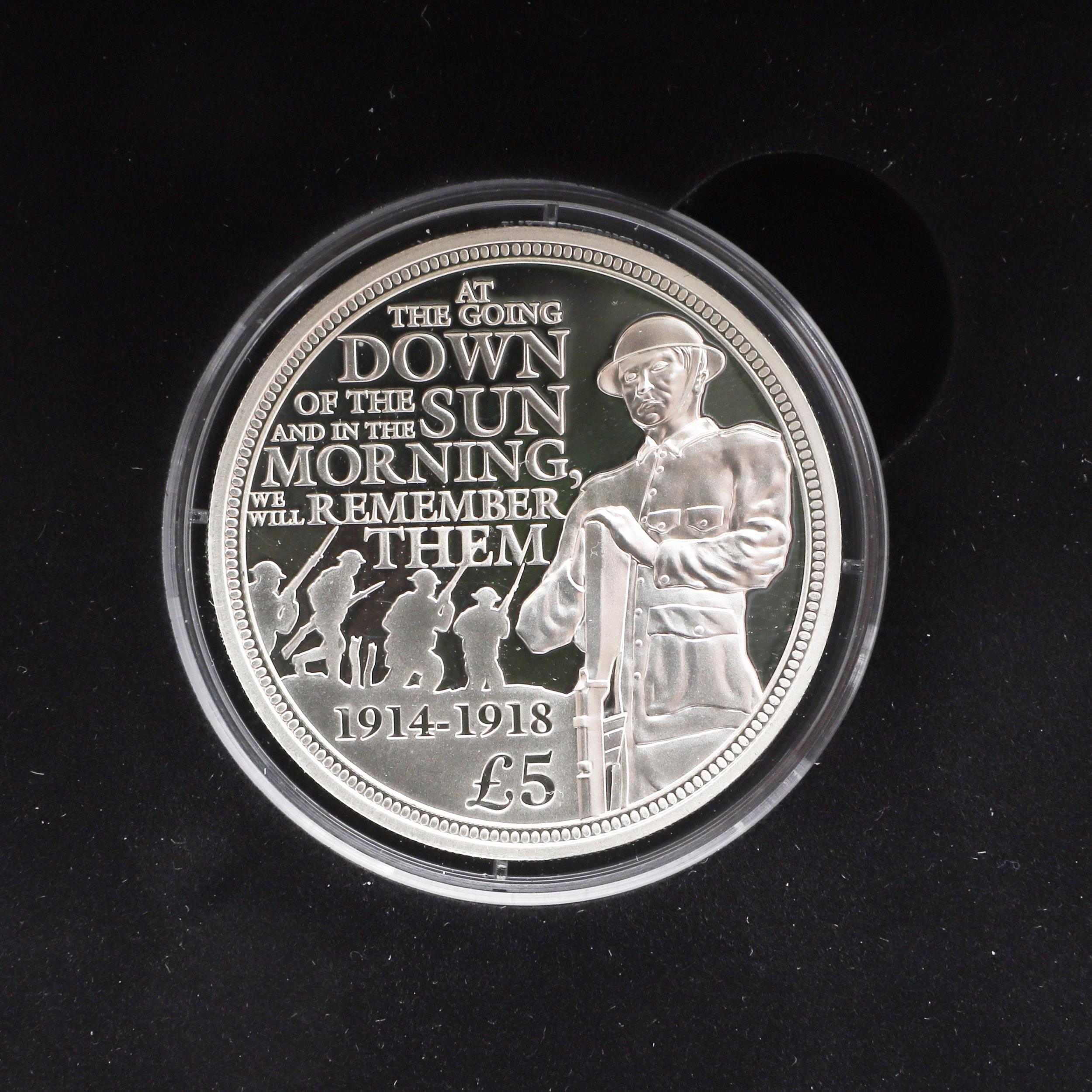 A COLLECTION OF MILITARY THEMED SILVER PROOF RECENT ISSUES 2014 - 2020. - Image 10 of 10