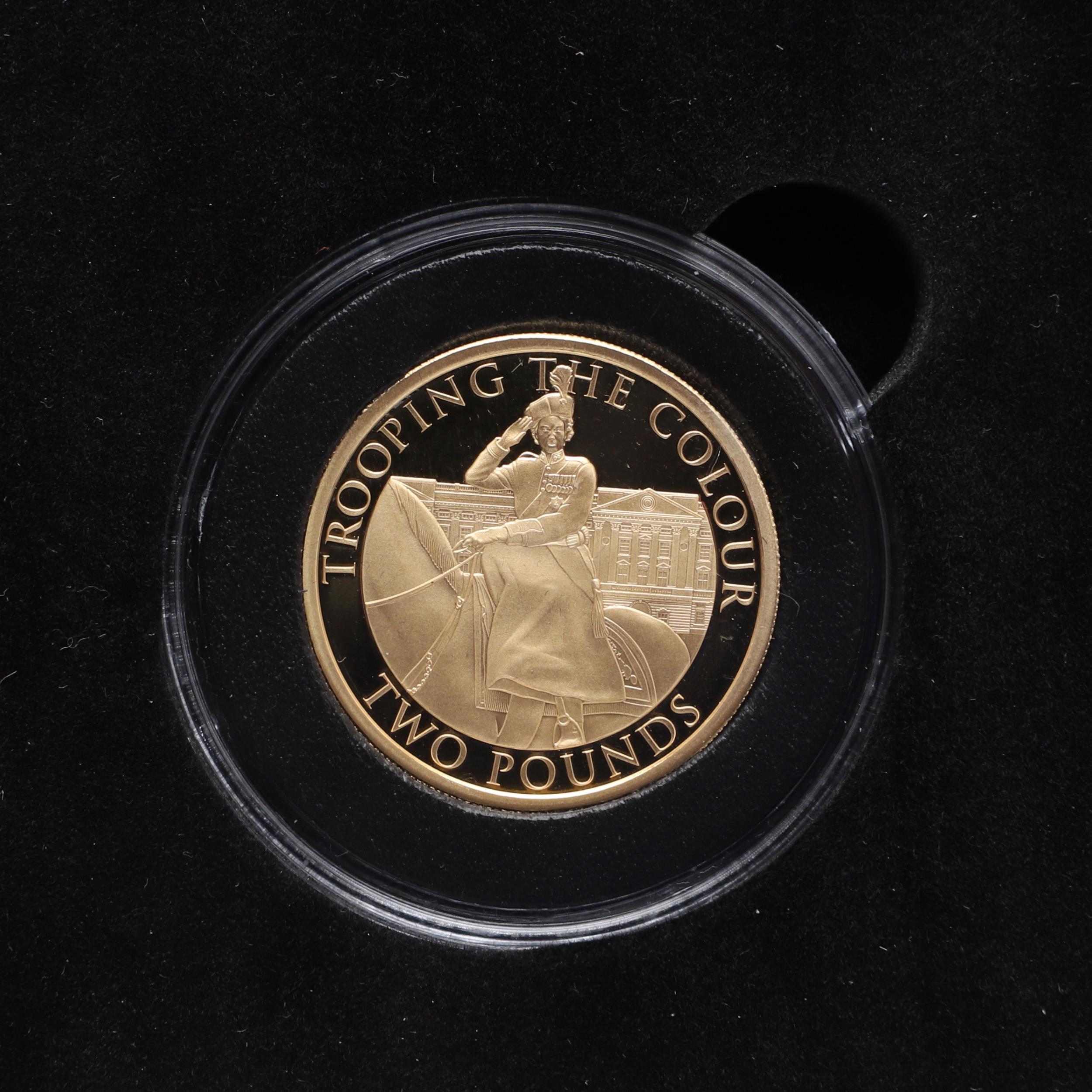 AN ELIZABETH II JERSEY THREE COIN TROOPING THE COLOUR GOLD SET. 2022. - Image 7 of 10