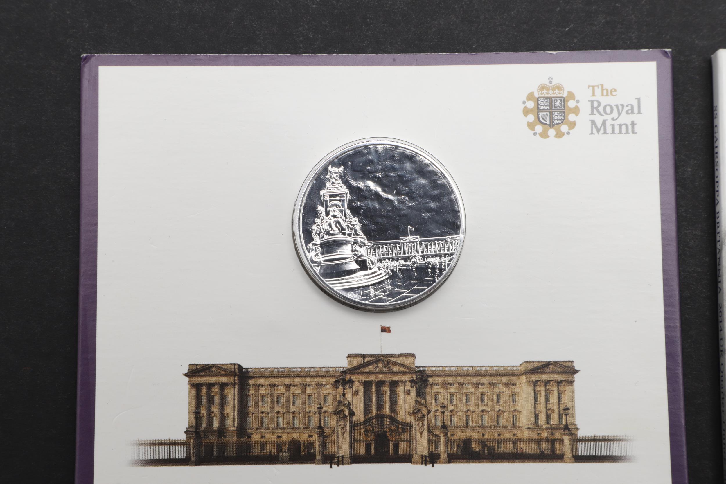 A COLLECTION OF ROYAL MINT RECENT HIGH VALUE SILVER ISSUES TO INCLUDE A 2015 £100 COIN. - Image 2 of 6