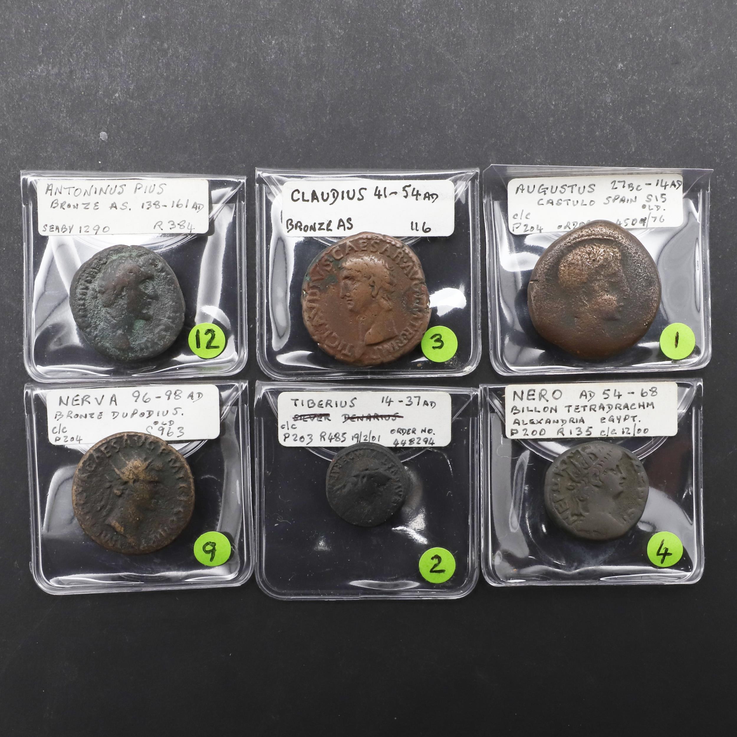 ROMAN IMPERIAL COINAGE: A COLLECTION OF EARLY IMPERIAL COINS AUGUSTUS AND LATER.