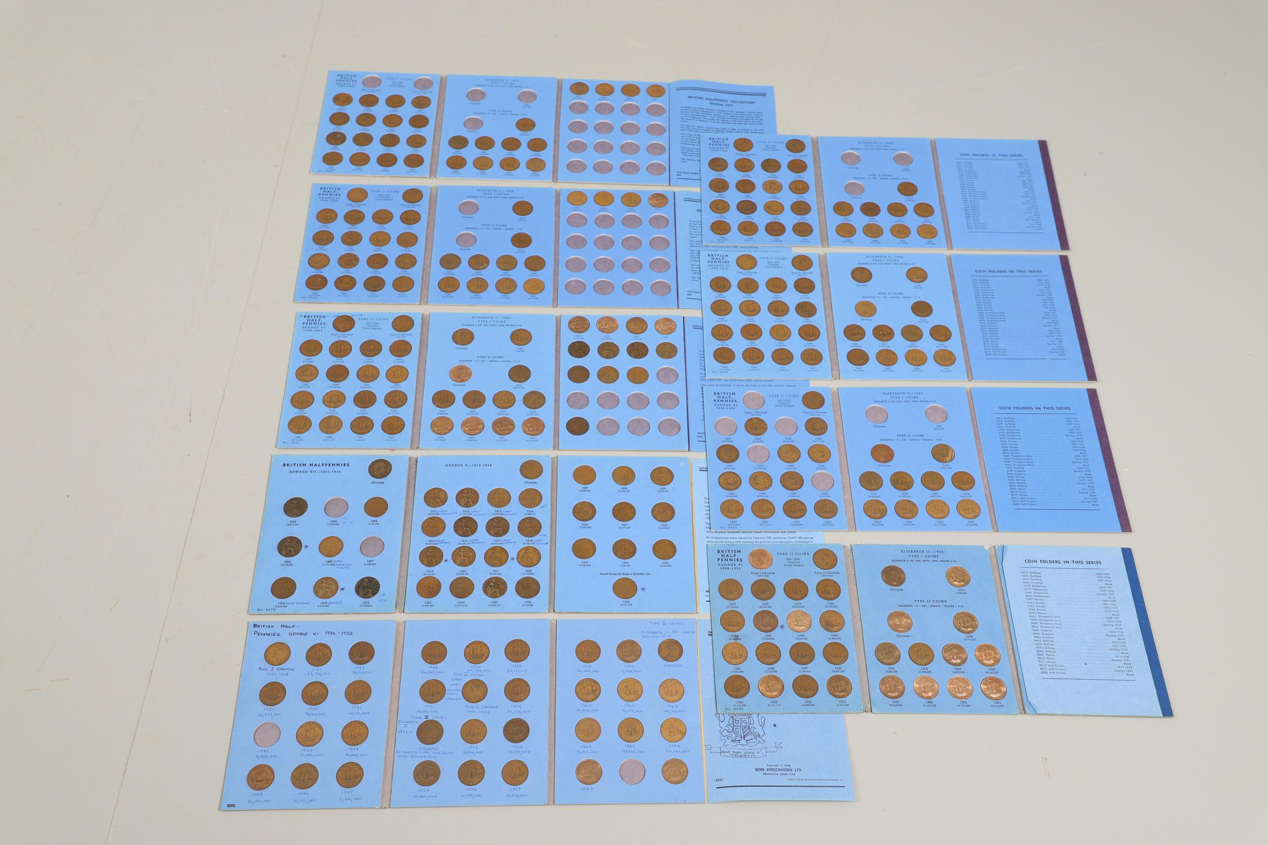 AN EXTENSIVE DATE RUN OF HALF PENNIES, EDWARD VII AND LATER. - Bild 2 aus 12