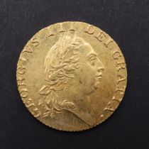 A GEORGE III 'SPADE' GUINEA, 1787.