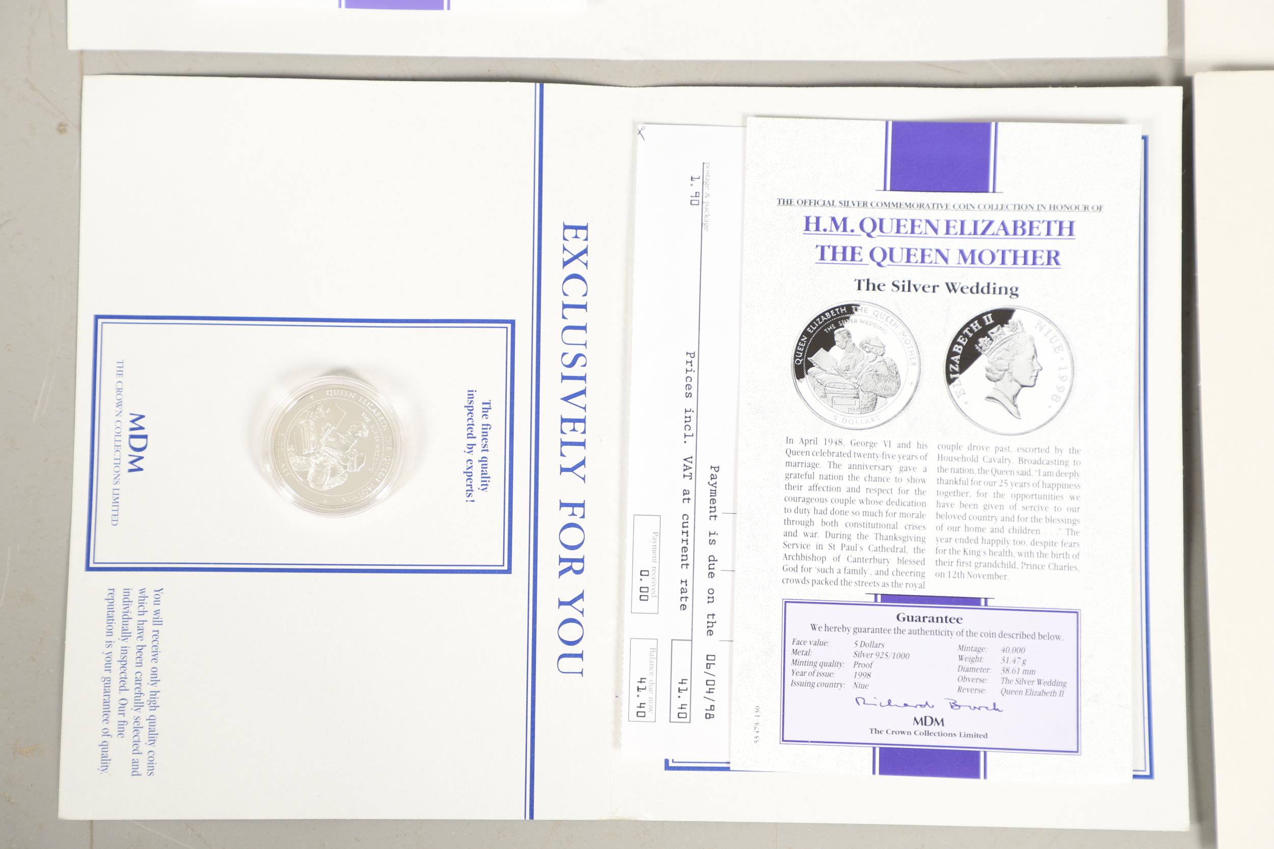 A COLLECTION OF QUEEN MOTHER 'LADY OF THE CENTURY' SILVER PROOF COINS. - Image 5 of 9
