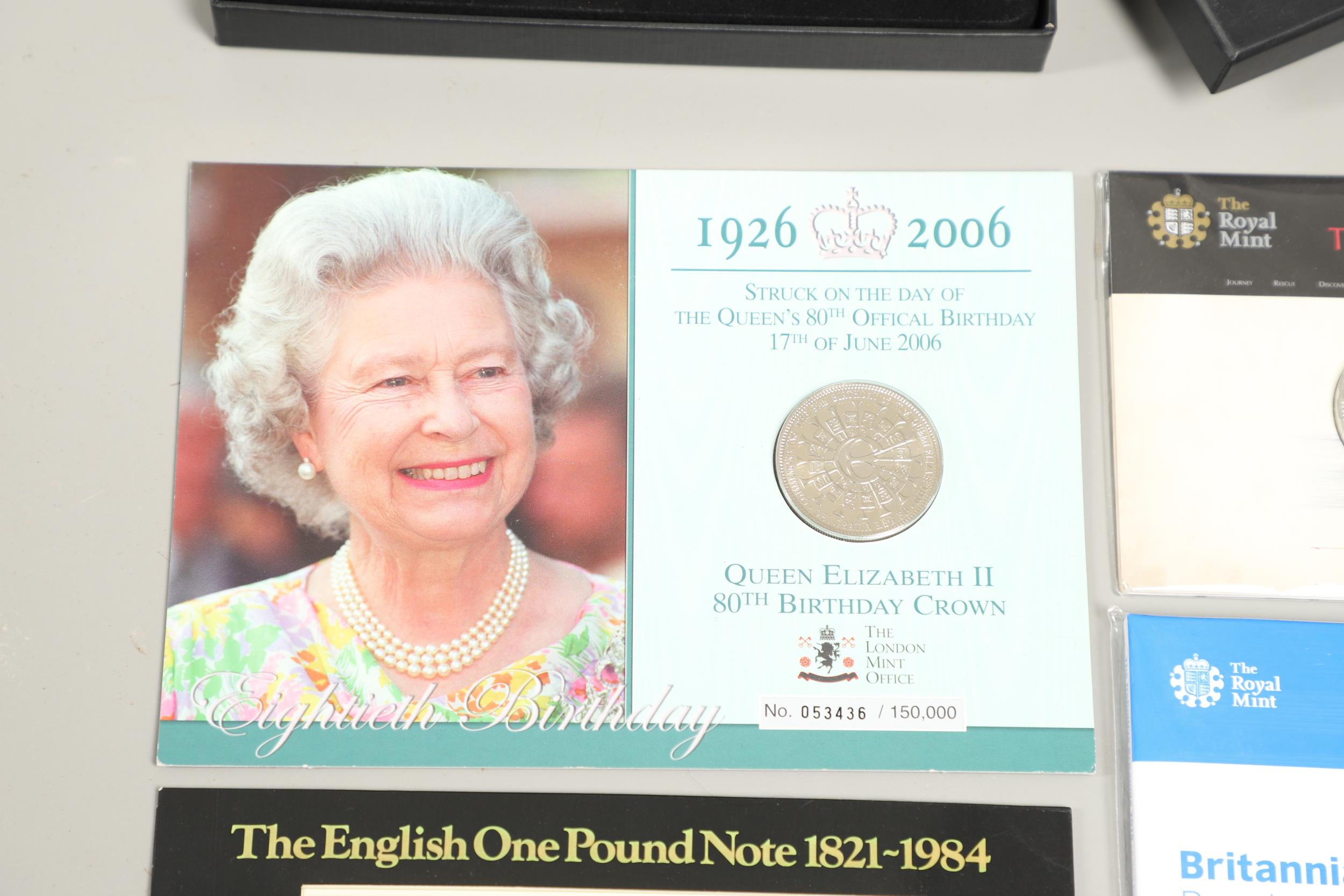 A COLLECTION OF ROYAL MINT SILVER PROOF AND OTHER ISSUES INCLUDING A 1997 BRITANNIA TWENTY PENCE. - Bild 13 aus 15