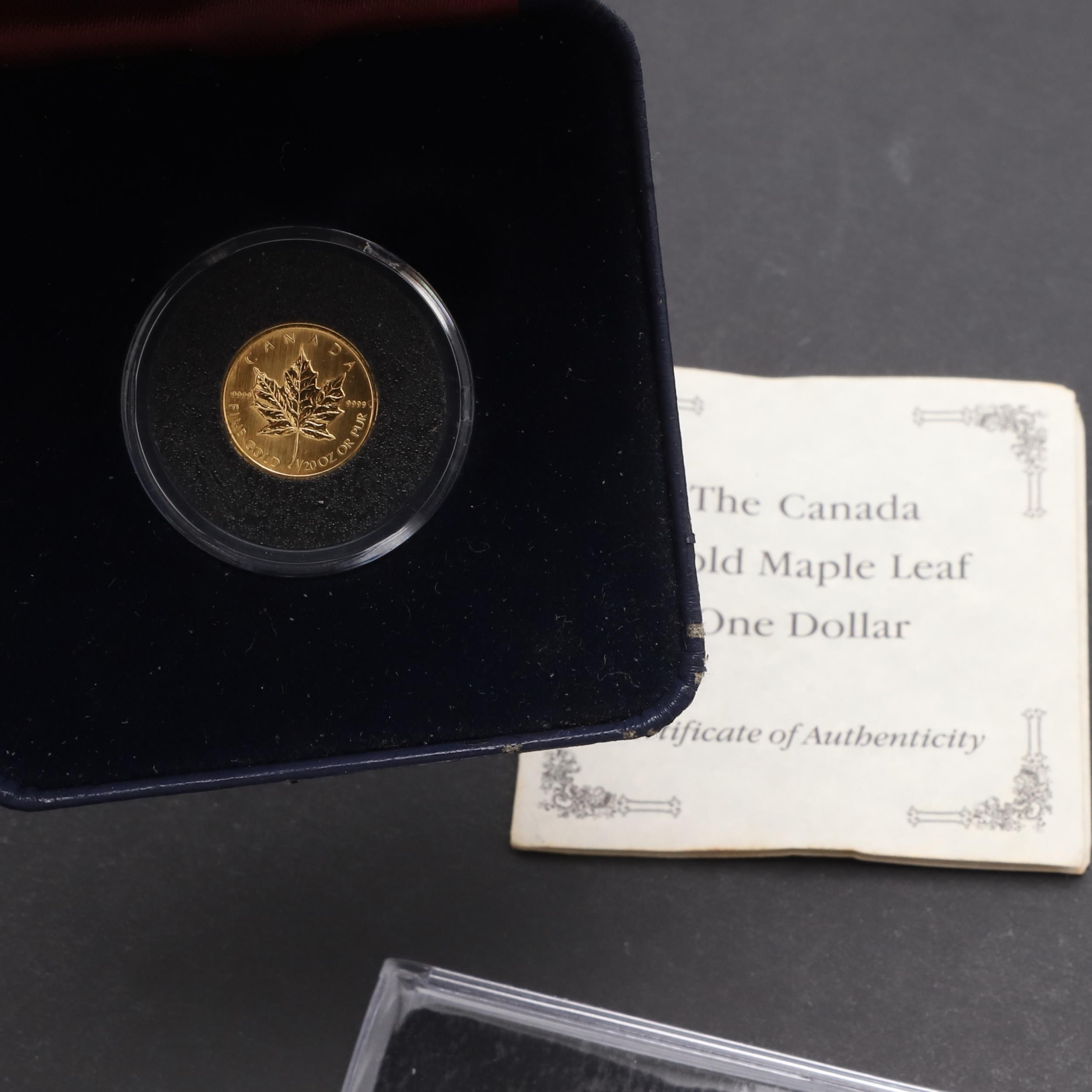 A CANADIAN GOLD MAPLE ONE DOLLAR AND OTHER SILVER ISSUES. - Bild 2 aus 11