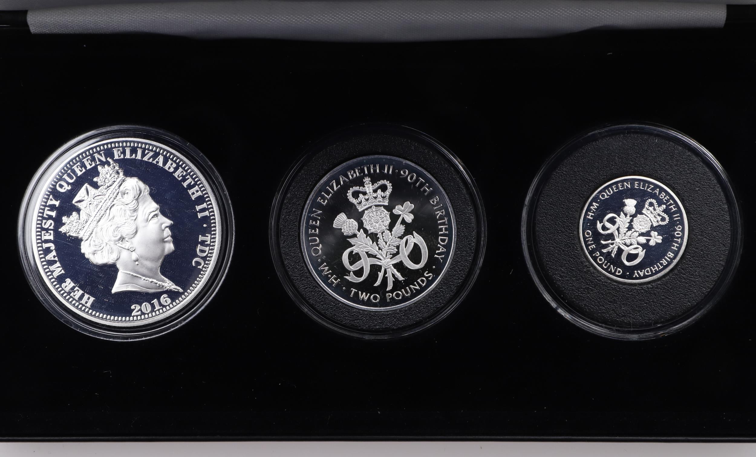 THREE JUBILEE MINT THREE COIN SILVER PROOF ROYALTY THEMED ISSUES, 2014, 2016 AND 2018. - Image 9 of 10