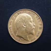 AN EDWARD VII SOVEREIGN, 1904.