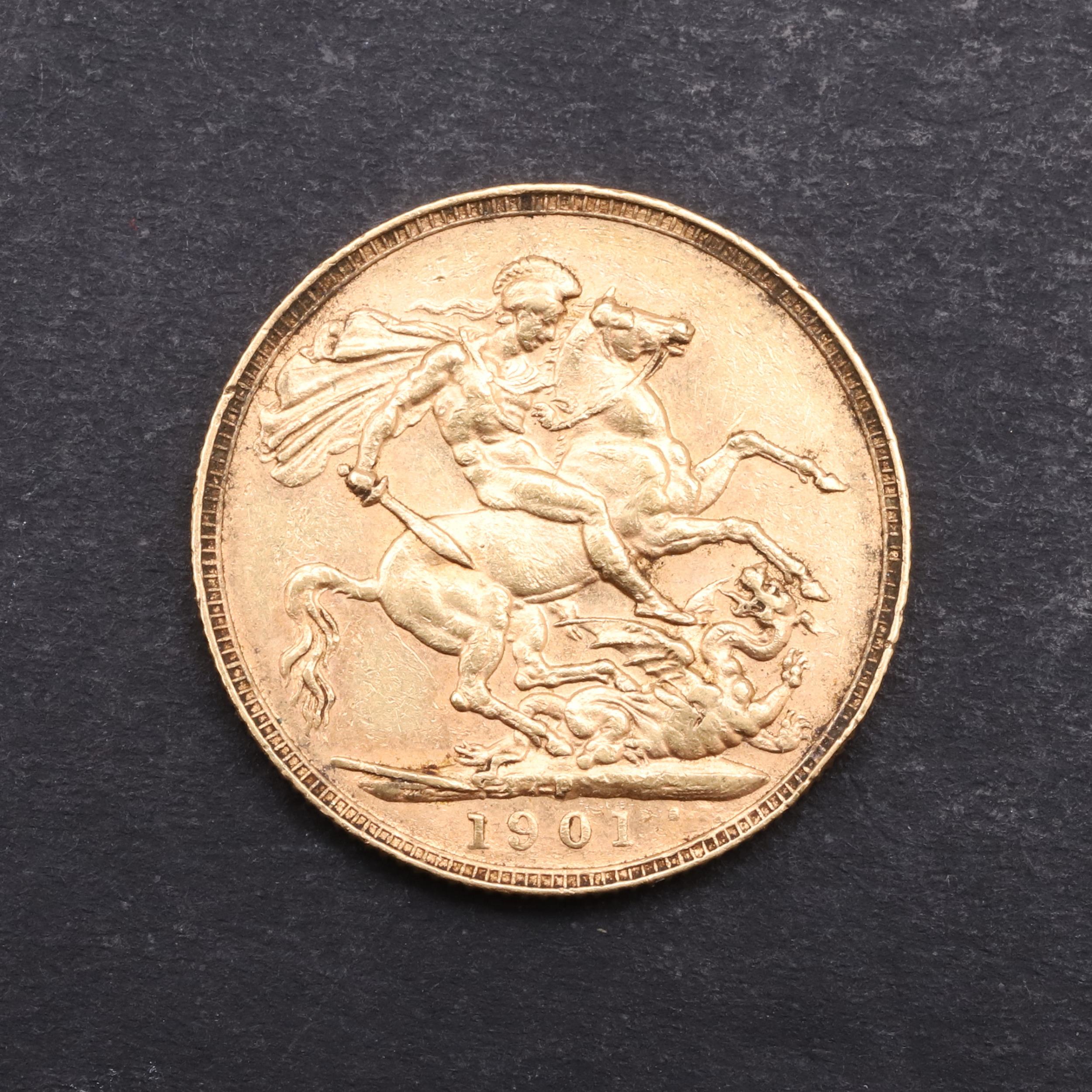 A VICTORIAN SOVEREIGN, PERTH 1901. - Bild 2 aus 3