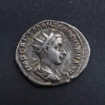 ROMAN IMPERIAL COINAGE: A SILVER ANTONINIANUS OF GORDIAN III. 238-244 A.D.