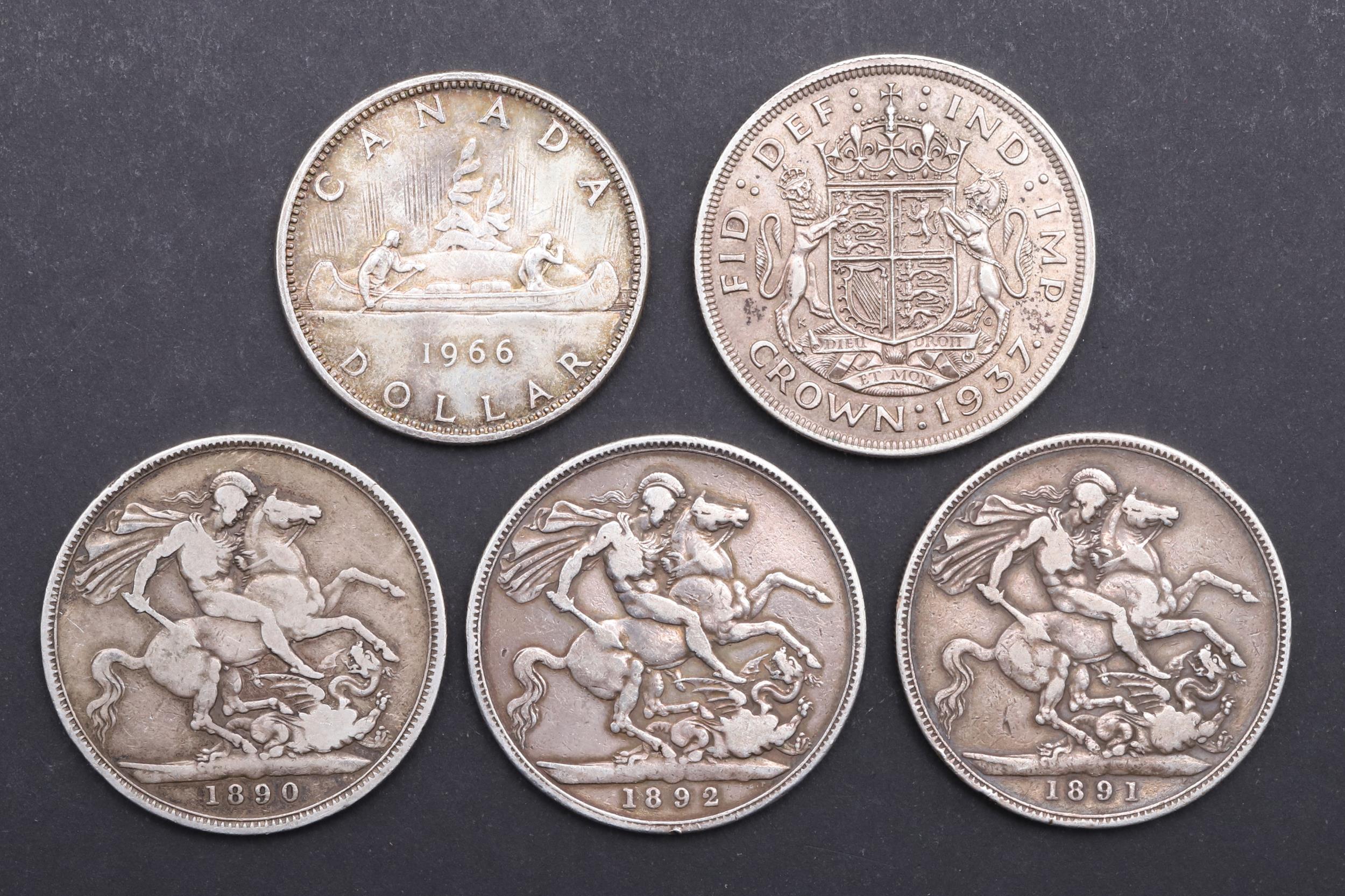 A QUEEN VICTORIA CROWN, 1890 AND FOUR OTHERS SIMILAR. - Bild 2 aus 4