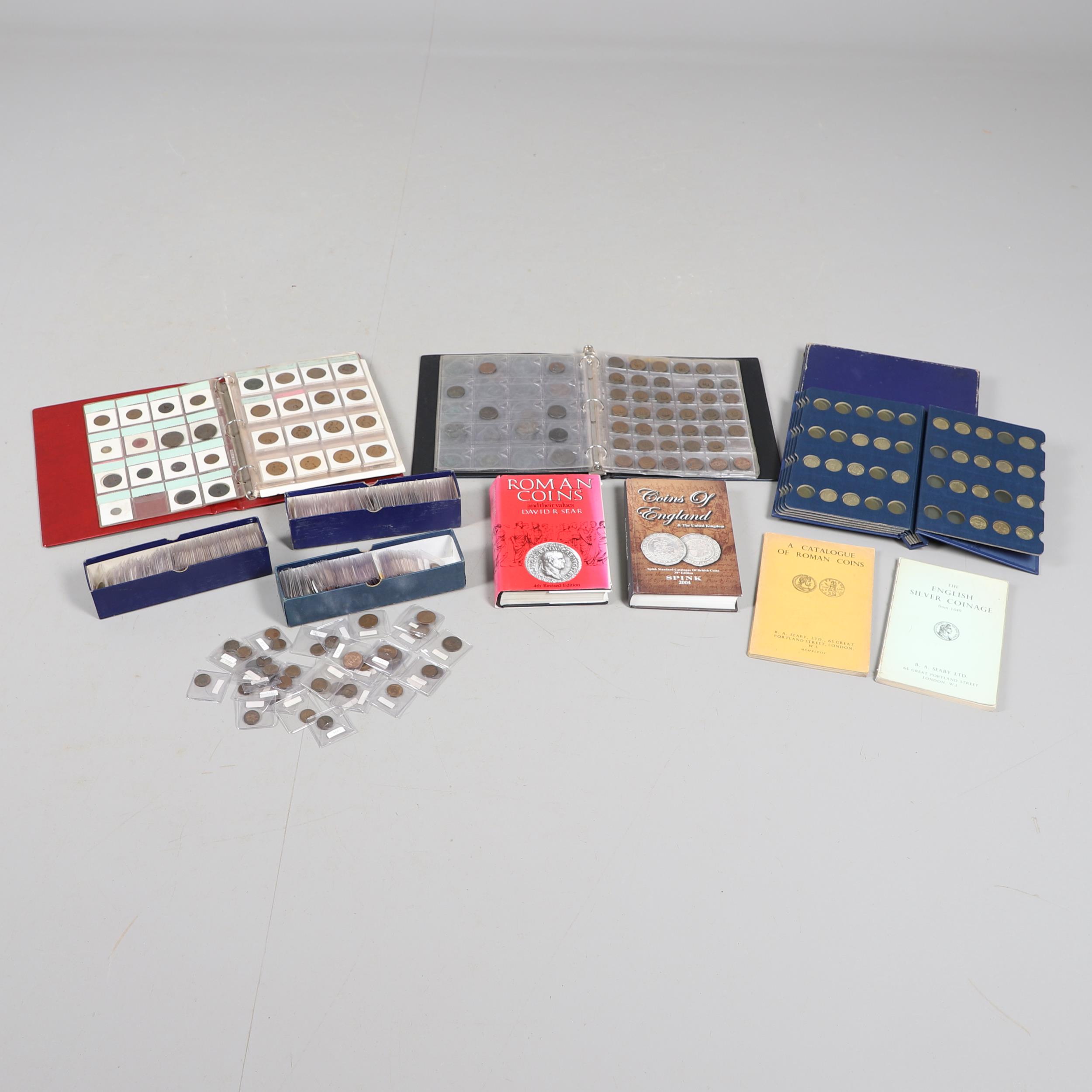 A LARGE COLLECTION OF PRE DECIMAL AND OTHER COINS.