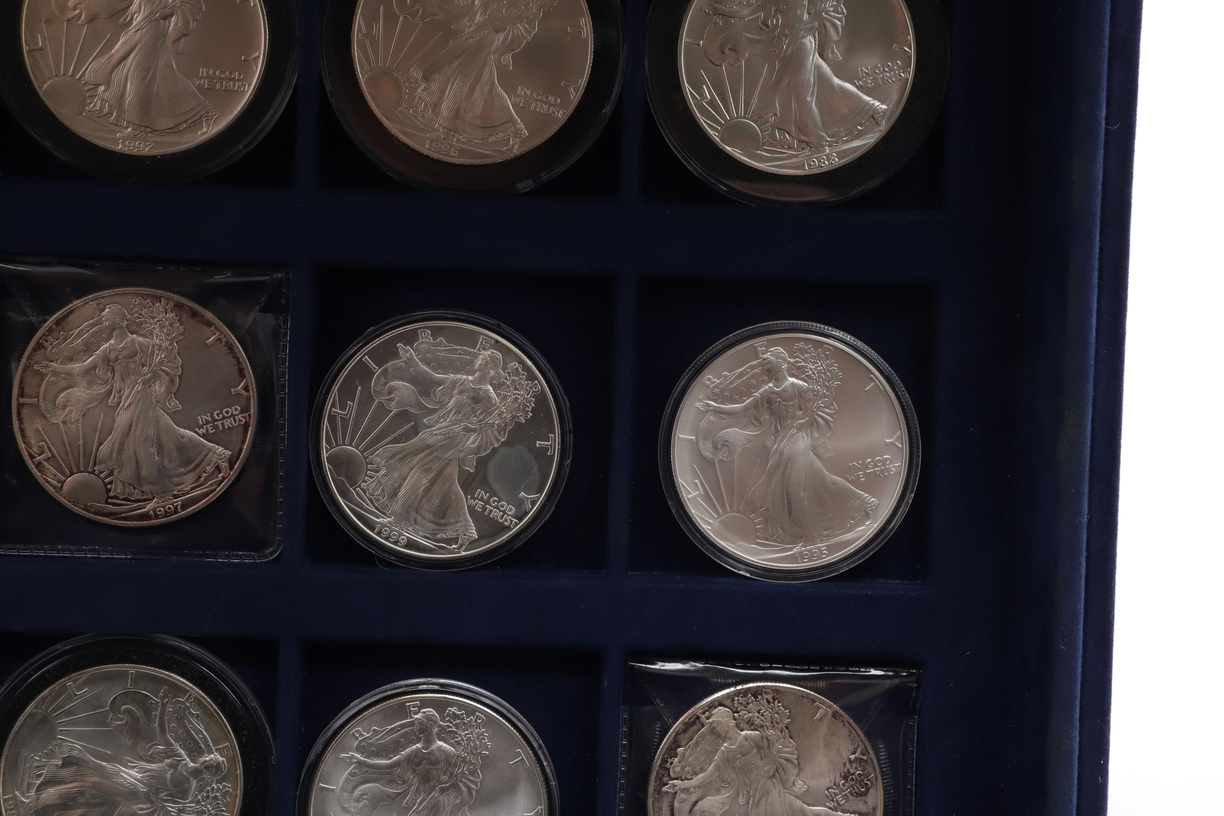 A COLLECTION OF TWELVE AMERICAN SILVER 'LIBERTY' DOLLARS. - Image 7 of 9
