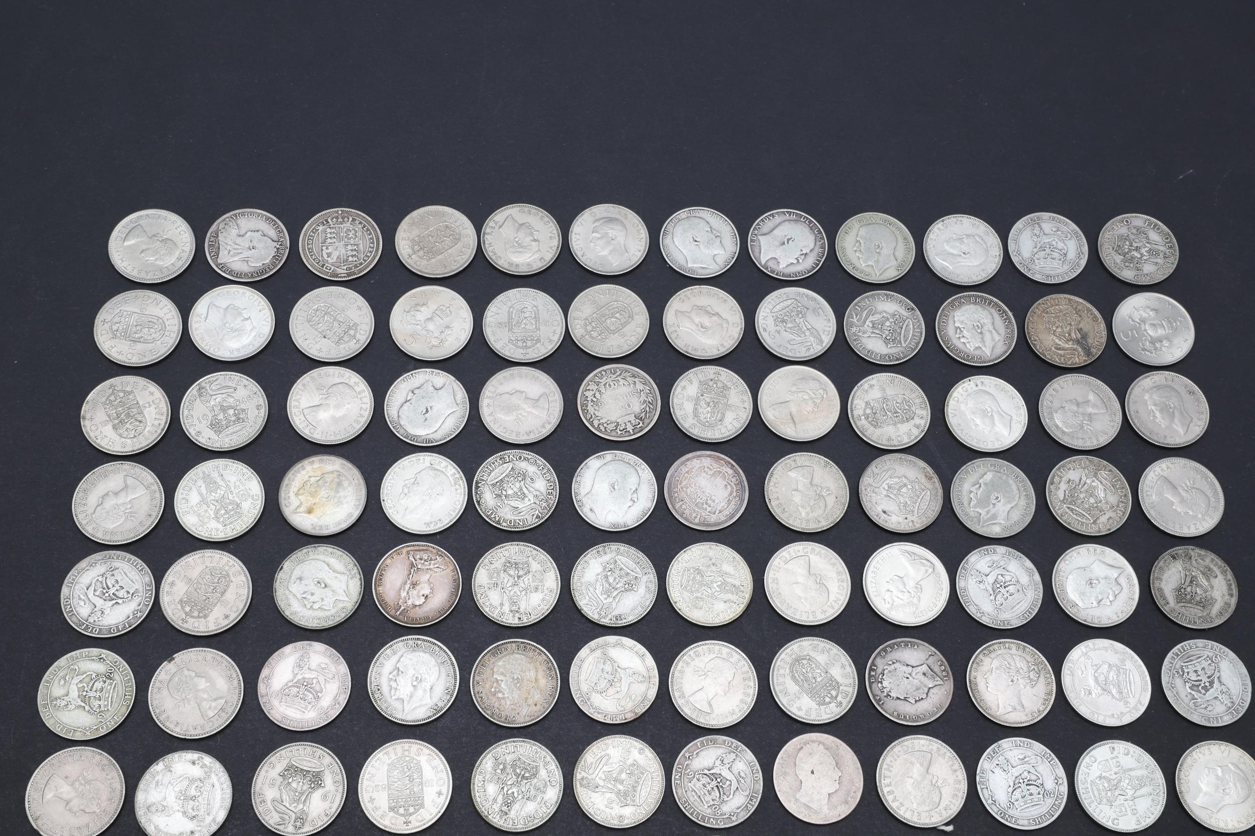 A COLLECTION OF SHILLINGS, WILLIAM III AND LATER. - Image 2 of 3