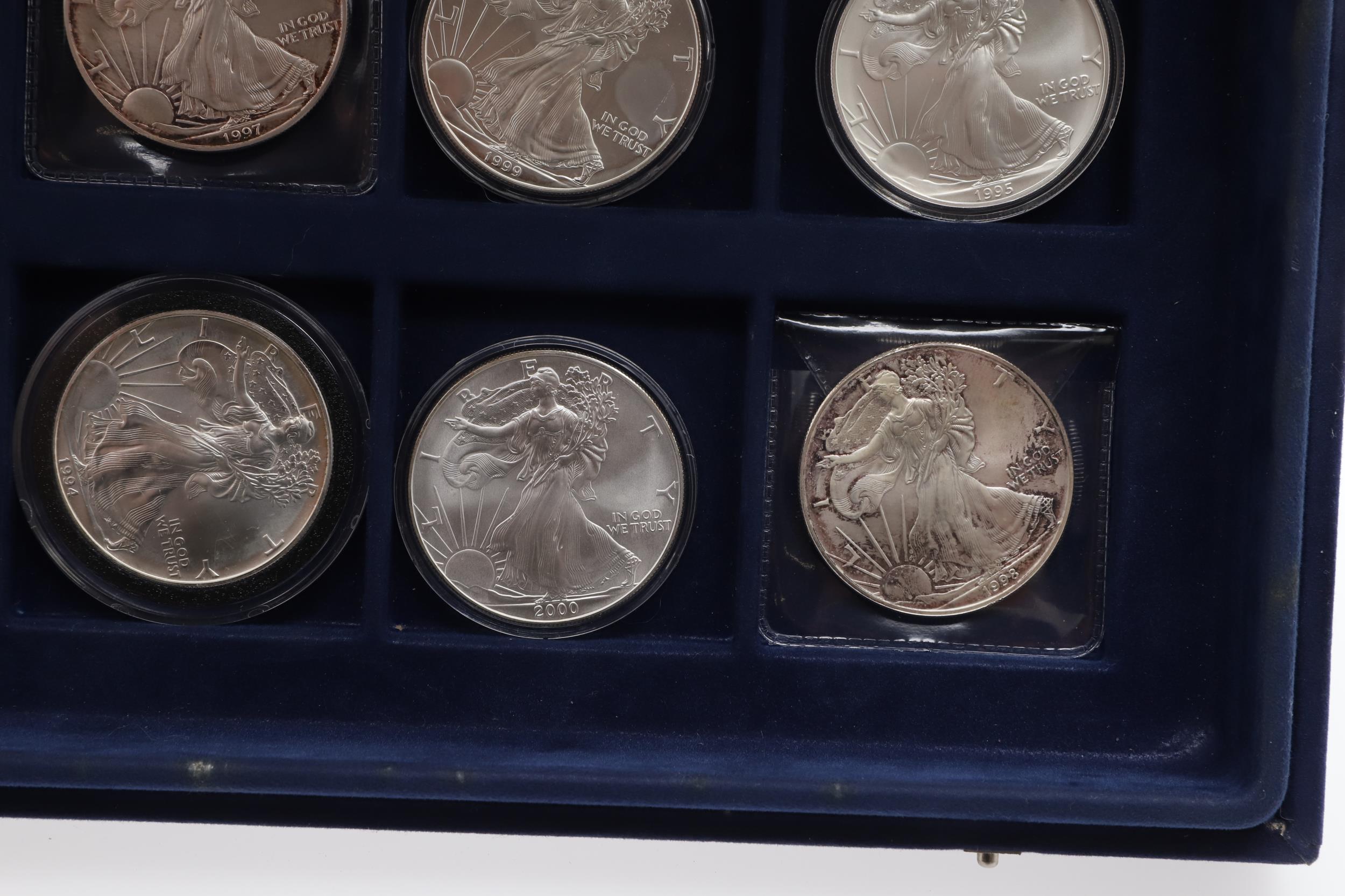 A COLLECTION OF TWELVE AMERICAN SILVER 'LIBERTY' DOLLARS. - Image 9 of 9