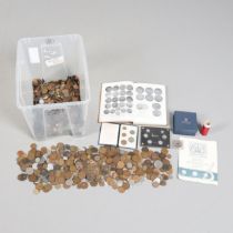 A LARGE COLLECTION OF PRE DECIMAL AND OTHER COINS.