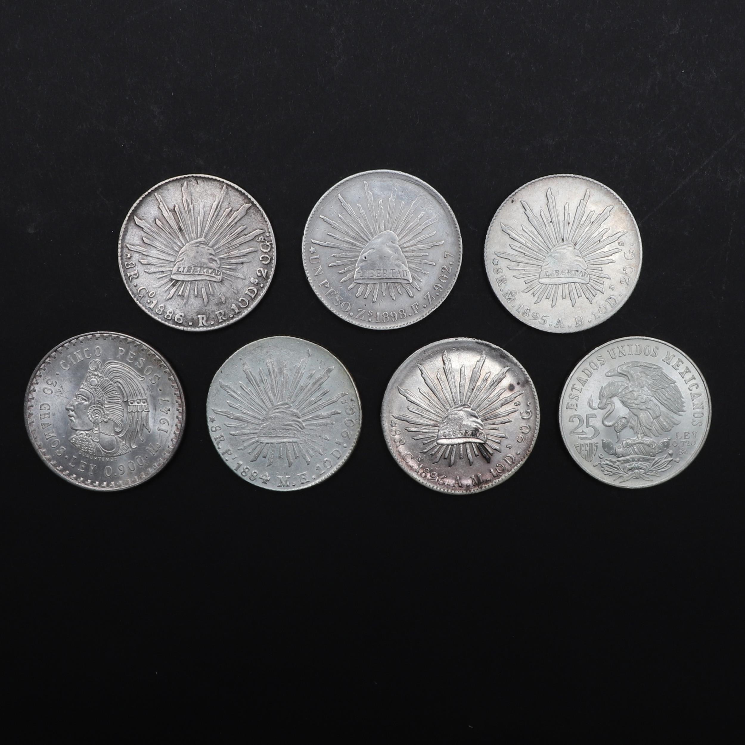 A COLLECTION OF MEXICAN 8 REALES COINS, 1895 AND LATER. - Image 2 of 4