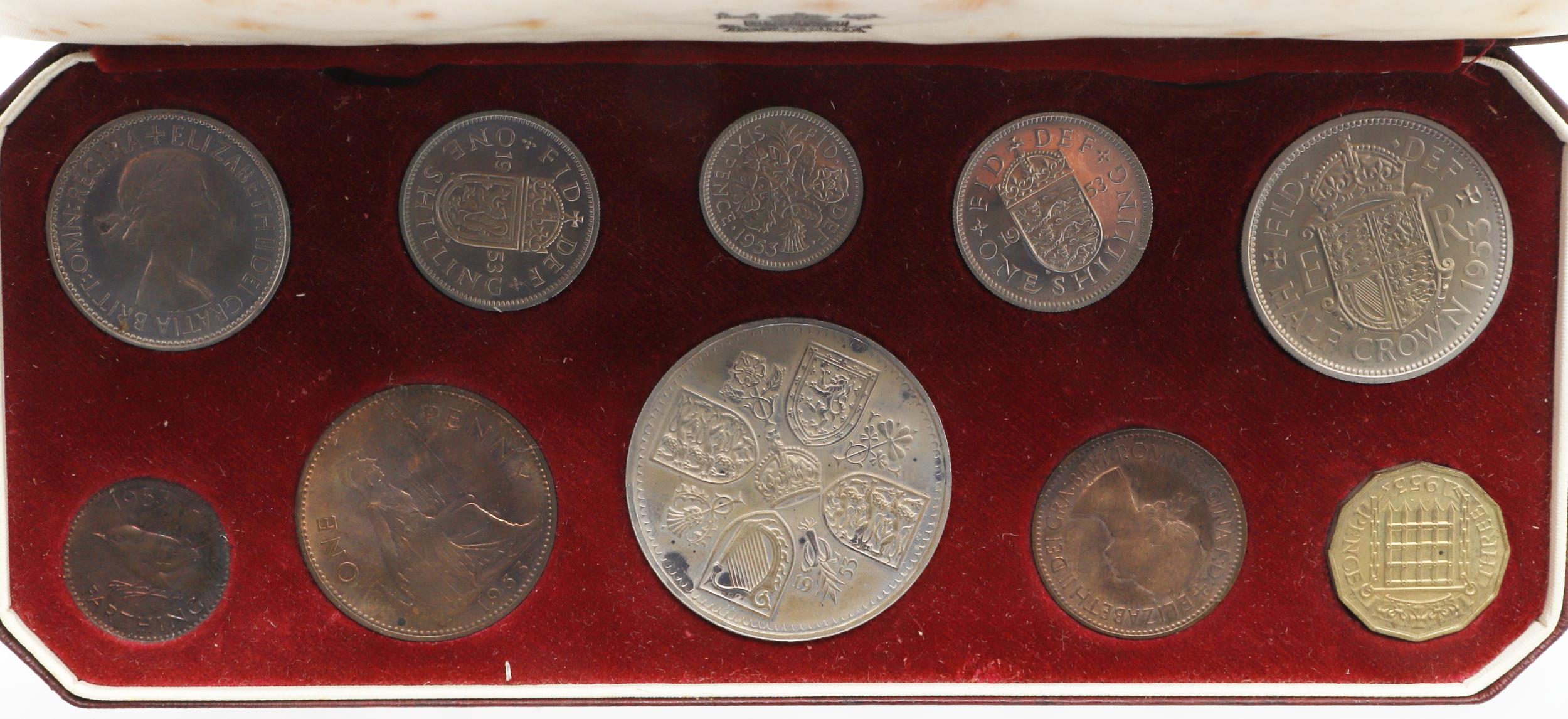 THREE MID 20TH CENTURY SPECIMEN COIN SETS, 1950, 1951 AND 1953. - Bild 8 aus 11