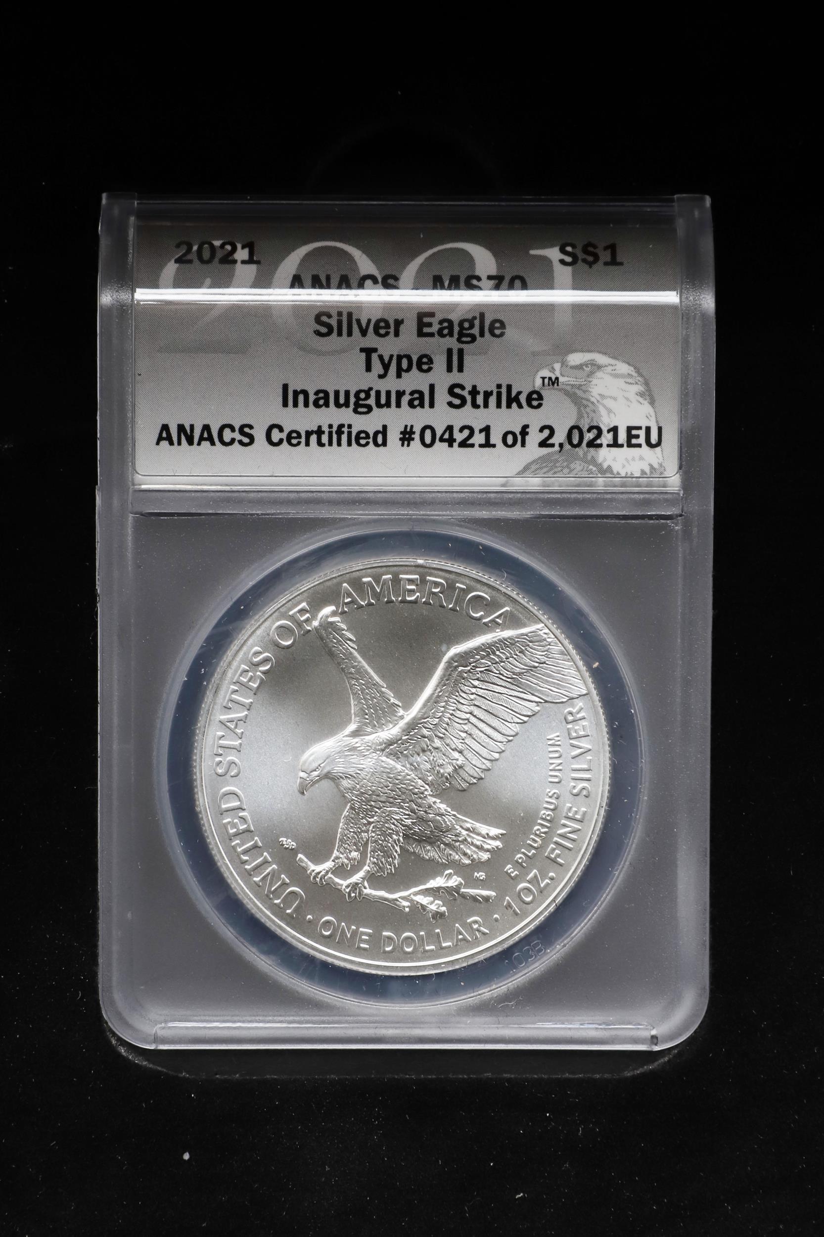 A COLLECTION OF AMERICAN AND OTHER HISTORIC SILVER ISSUES IN PRESENTATION CASES. - Bild 6 aus 13