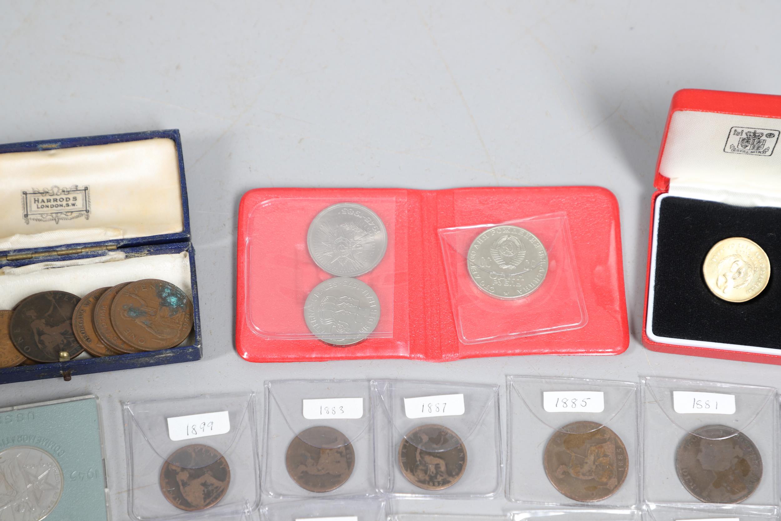 A MIXED COLLECTION OF COINS TO INCLUDE A FESTIVAL OF BRITAIN CROWN AND OTHERS. - Bild 3 aus 17