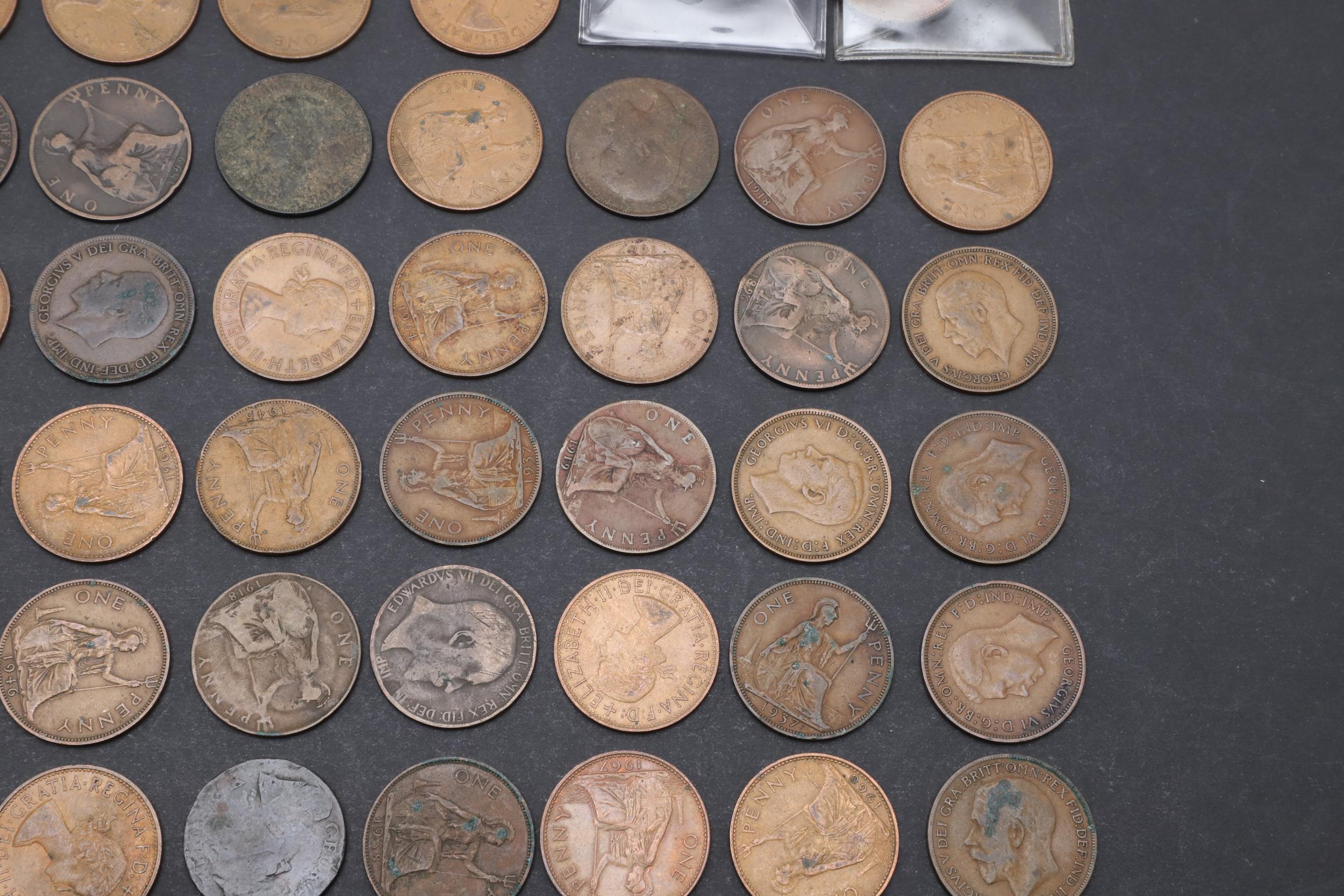 A COLLECTION AND PARTIAL DATE RUN OF PENNIES, 1866 AND LATER. - Image 5 of 7