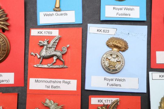 A COLLECTION OF EIGHTEEN BADGES FOR WELSH REGIMENTS. - Image 6 of 15