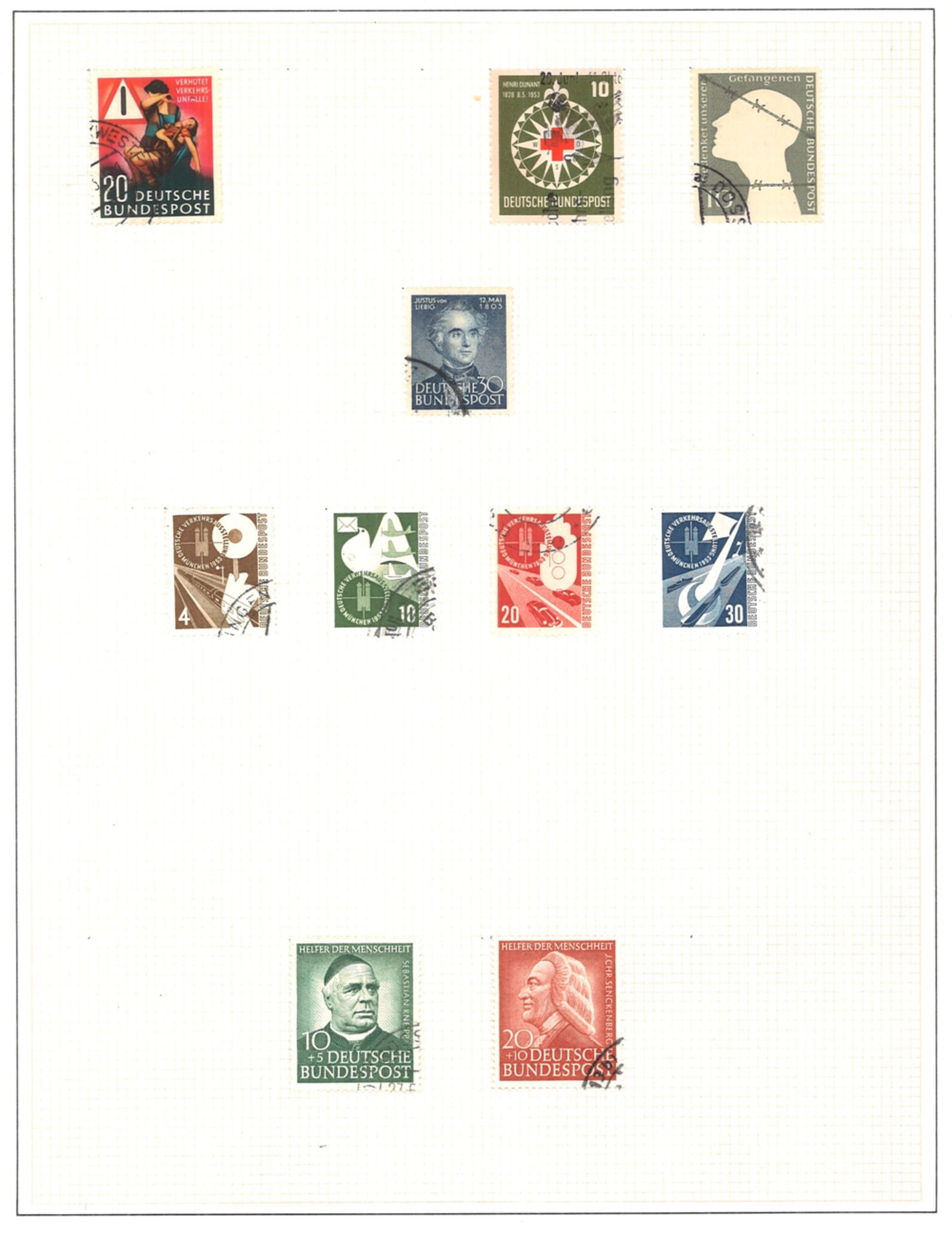 BRD, SAFE-Vordruckalbum ab 1949, Teilsammlung, postfrisch und Ergänzung gestempelt bis 1965. - Image 2 of 5