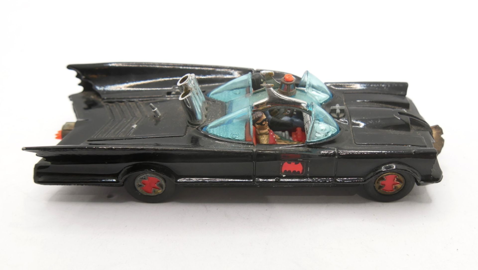 Corgi Toys "Batmobil" 1960er Jahre mit Batman & Robin. Mit Gebrauchsspuren. Bitte besichtigen