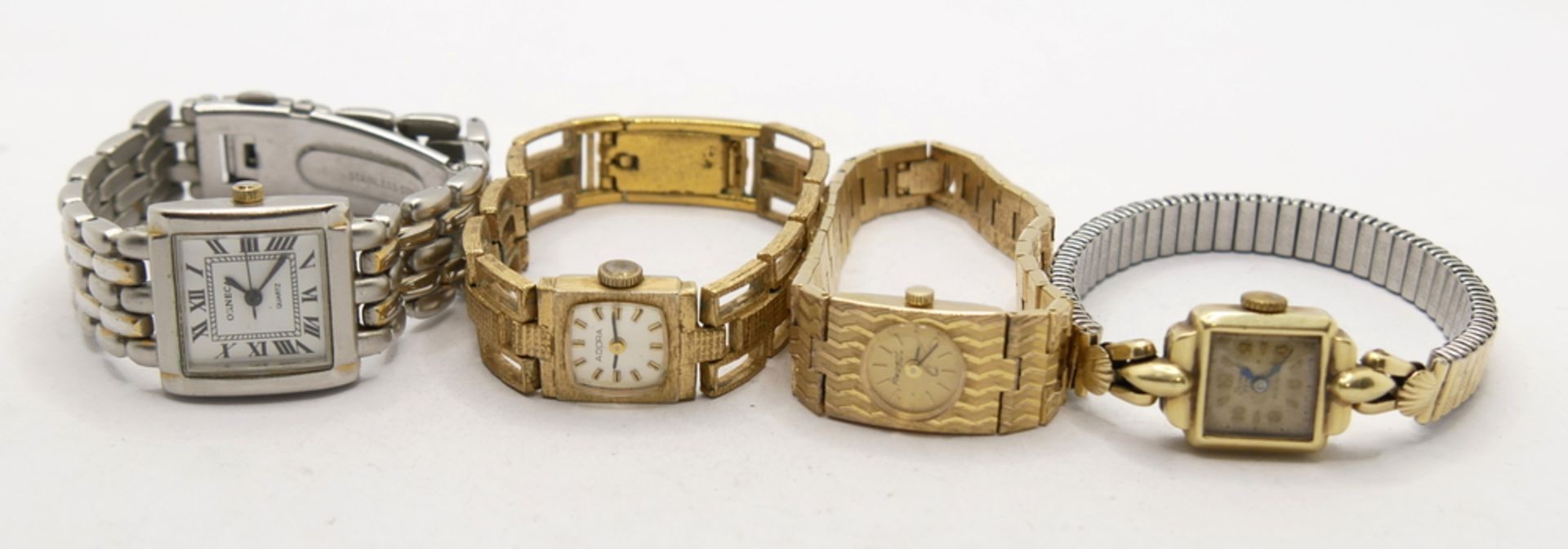 Lot Damen Armbanduhren dabei z.B. Orneca Regent etc. insgesamt 4 Stück.