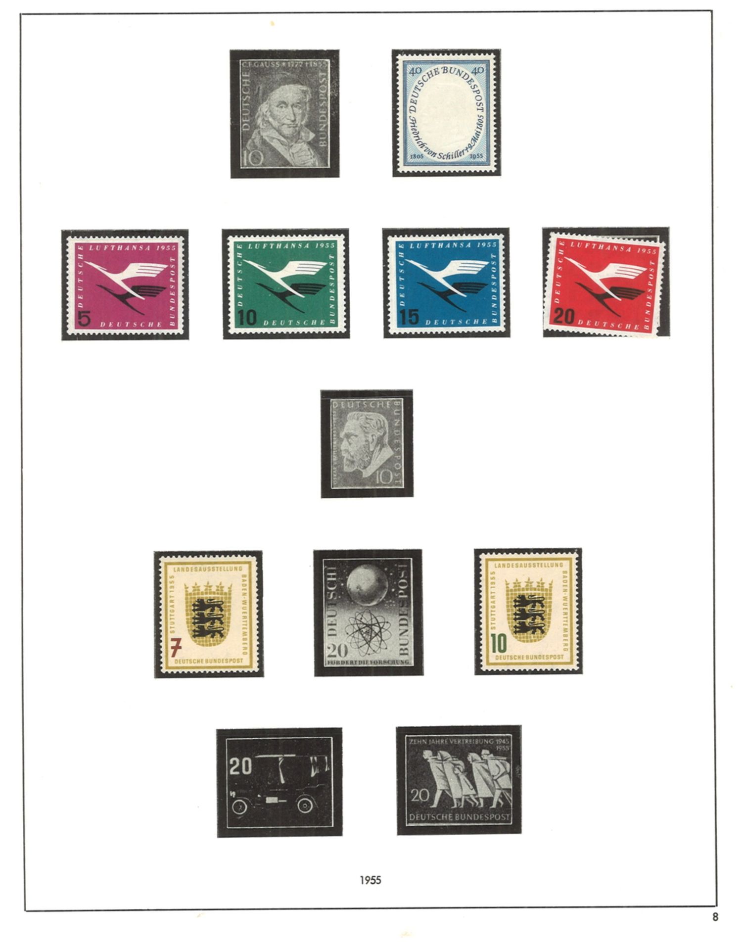 BRD, SAFE-Vordruckalbum ab 1949, Teilsammlung, postfrisch und Ergänzung gestempelt bis 1965. - Image 3 of 5