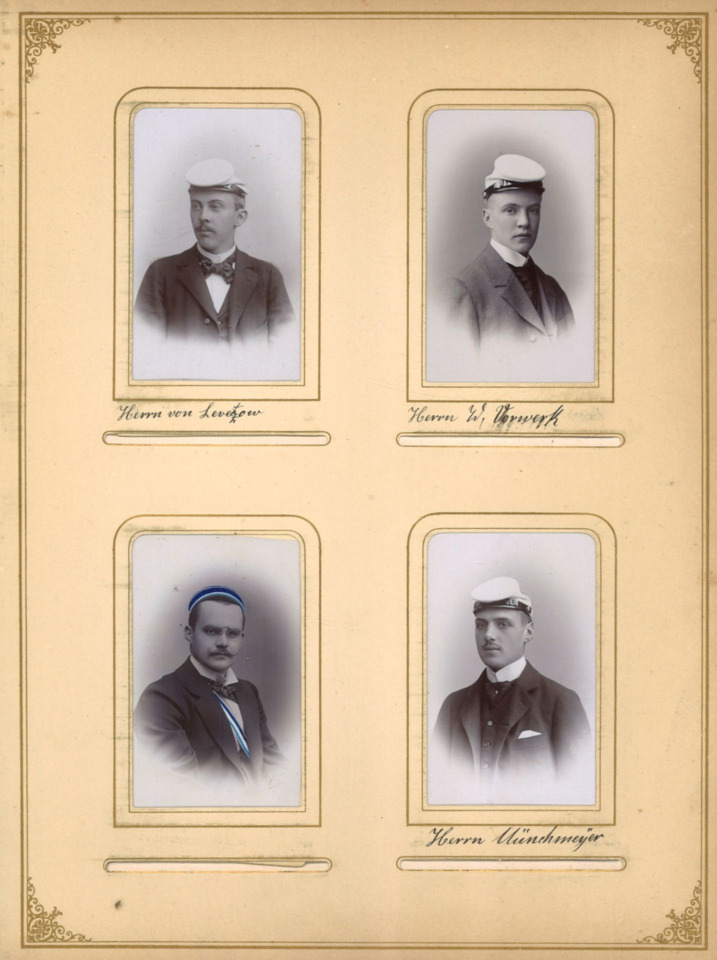 dickes Fotoalbum "für treue Dienste das Corps "Saxo Borussia" 1 Juni 1896" insgesamt 71 Portrait - Image 4 of 5