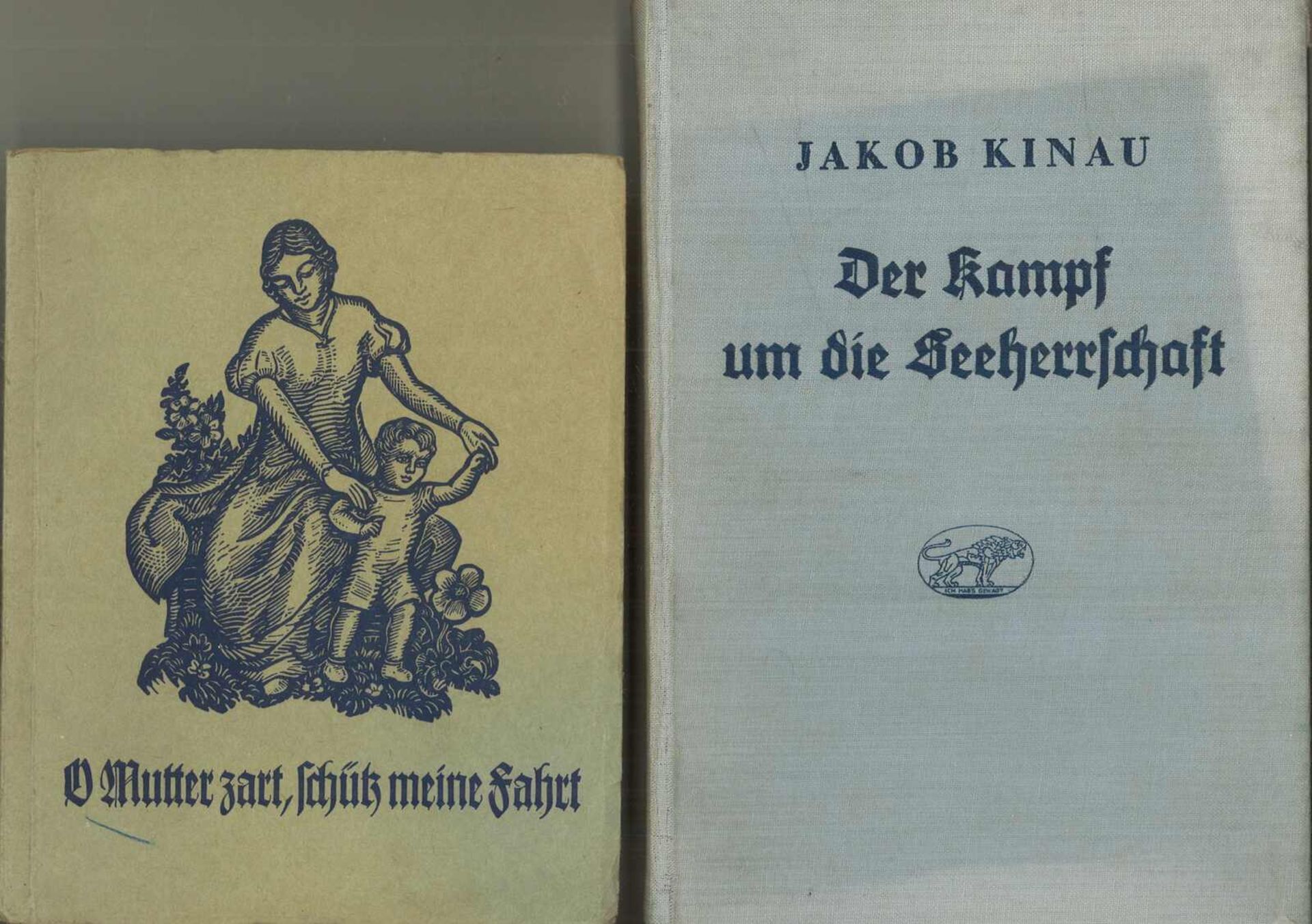 2 Bücher, dabei Der Kampf um die Seeherrschaft und O Mutter zart, schütz meine Fahrt.