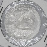 Medaille Apollo 11 - Der erste Mensch auf dem Mond. Silber 1000. Erhaltung: VZ.