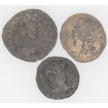 Lot Römische Münzen, Kaiserzeit. Bitte besichtigen.