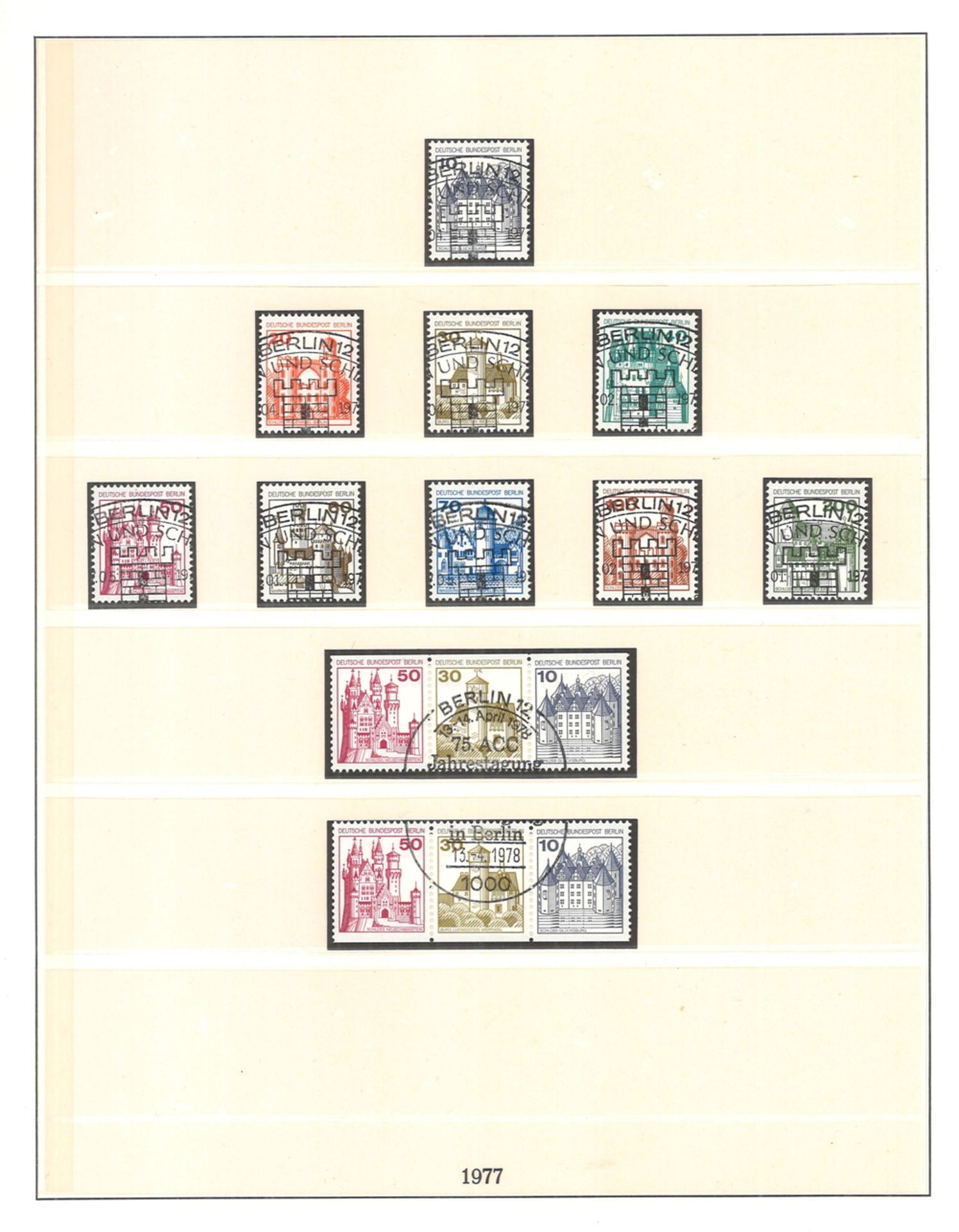 Berlin, T-Lindner doppelt geführte Sammlung von 1970-1979, dabei auch Abarten, Plattenfehler etc., - Image 3 of 4