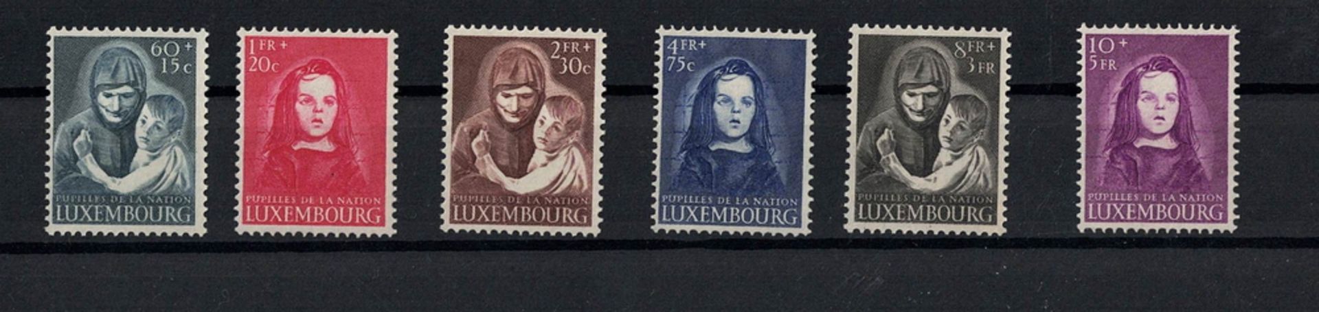Luxemburg 1950. MiNr. 468-473, postfrisch.