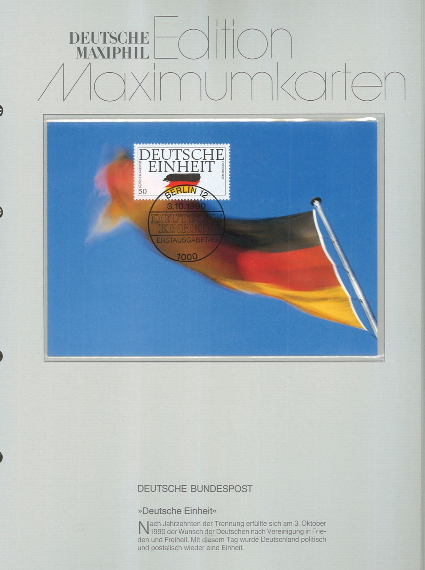 Album Edition Maximumkarten BRD im Philswiss-Album. Achtung, es wurden nur Ausschnitte