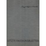 Josef Hegenbarth. Letzte Passionsblätter. Verlag: Leipzig, S.-Benno-Verlag, (1963). 11 Seiten mit