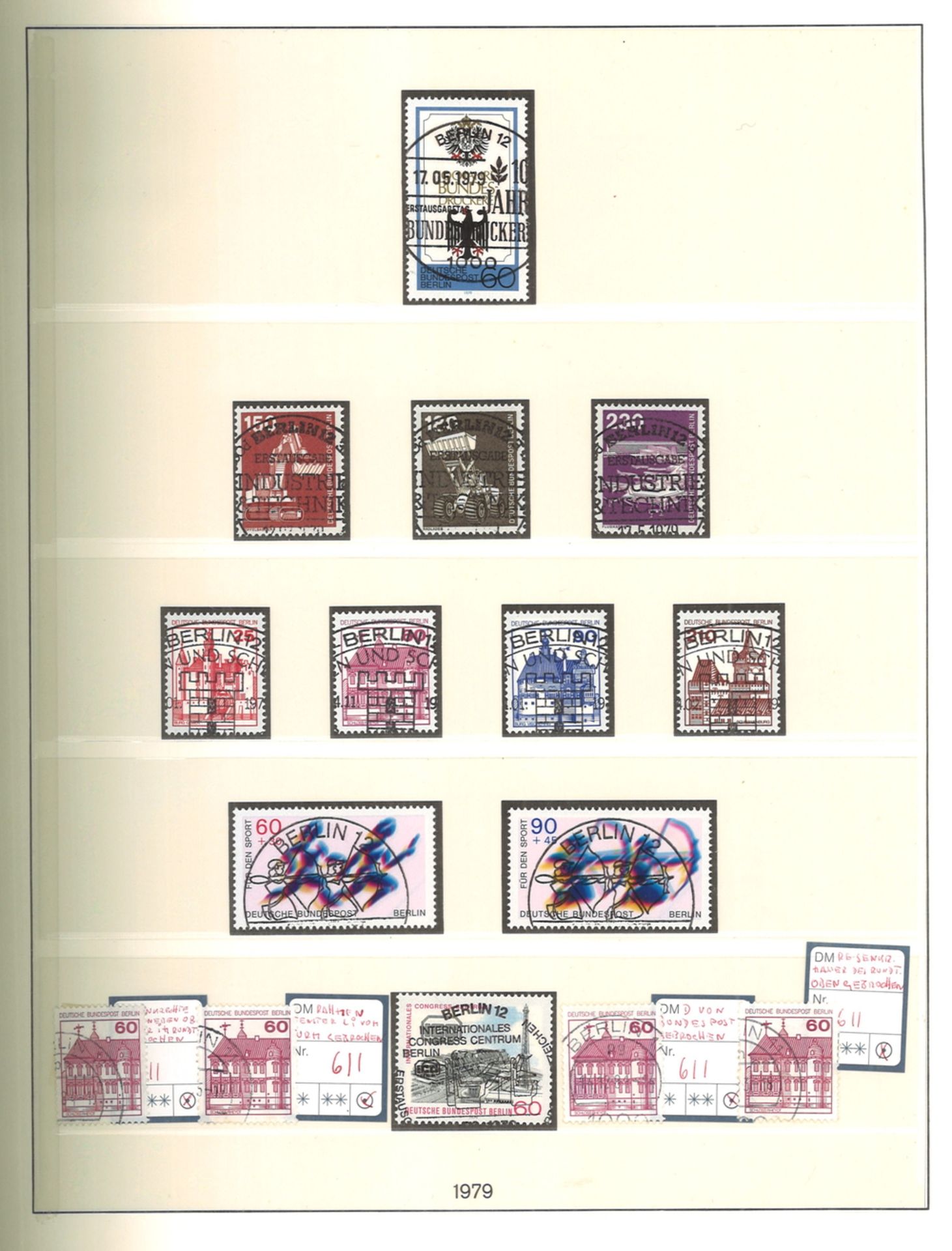 Berlin, T-Lindner doppelt geführte Sammlung von 1970-1979, dabei auch Abarten, Plattenfehler etc., - Image 4 of 4