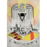 Postkarte des Wehrkreiskommando V Stuttgart für das Kriegs - WHW 1939/40